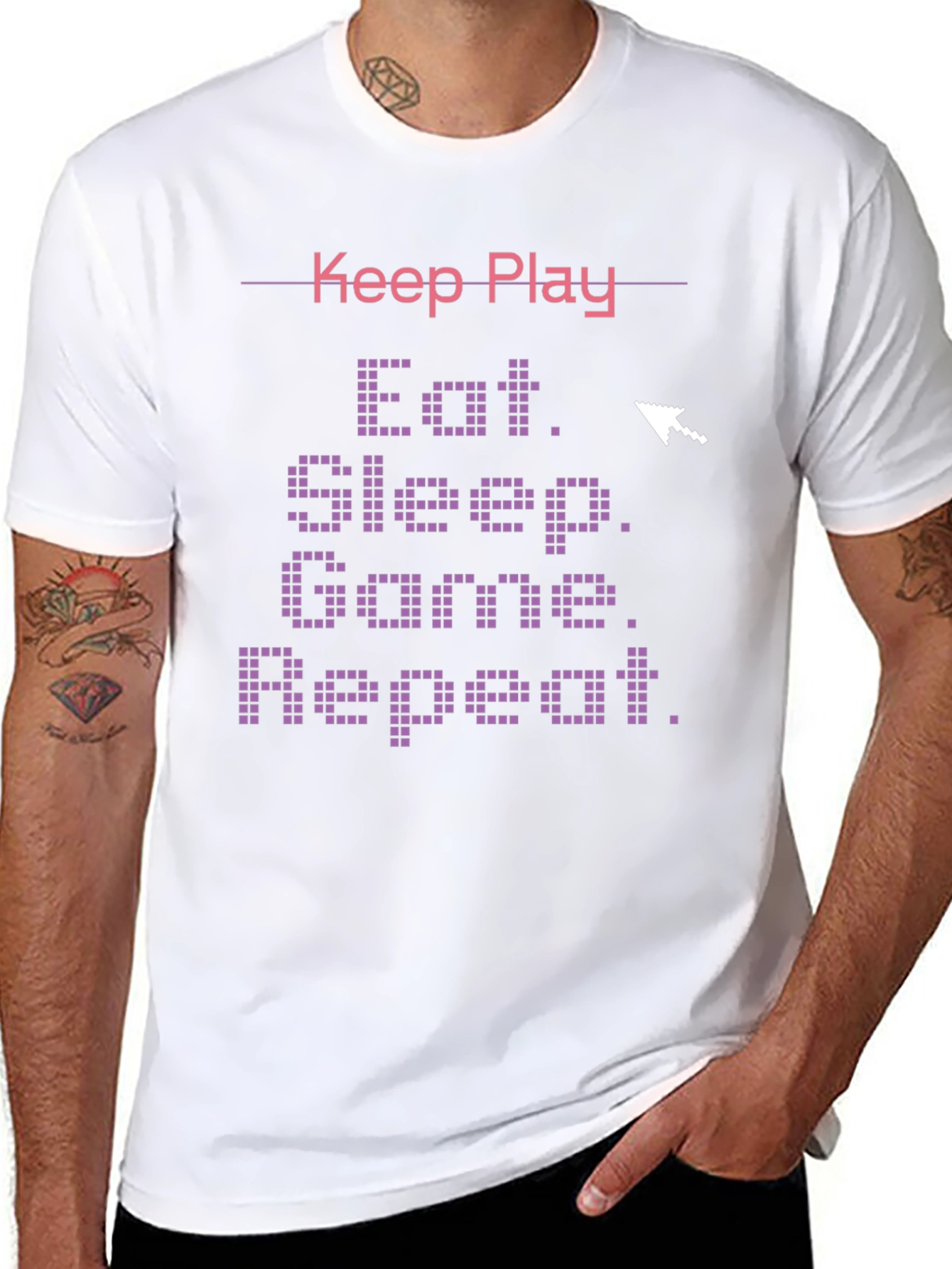 Eat Sleep Game Repeat T-Shirt