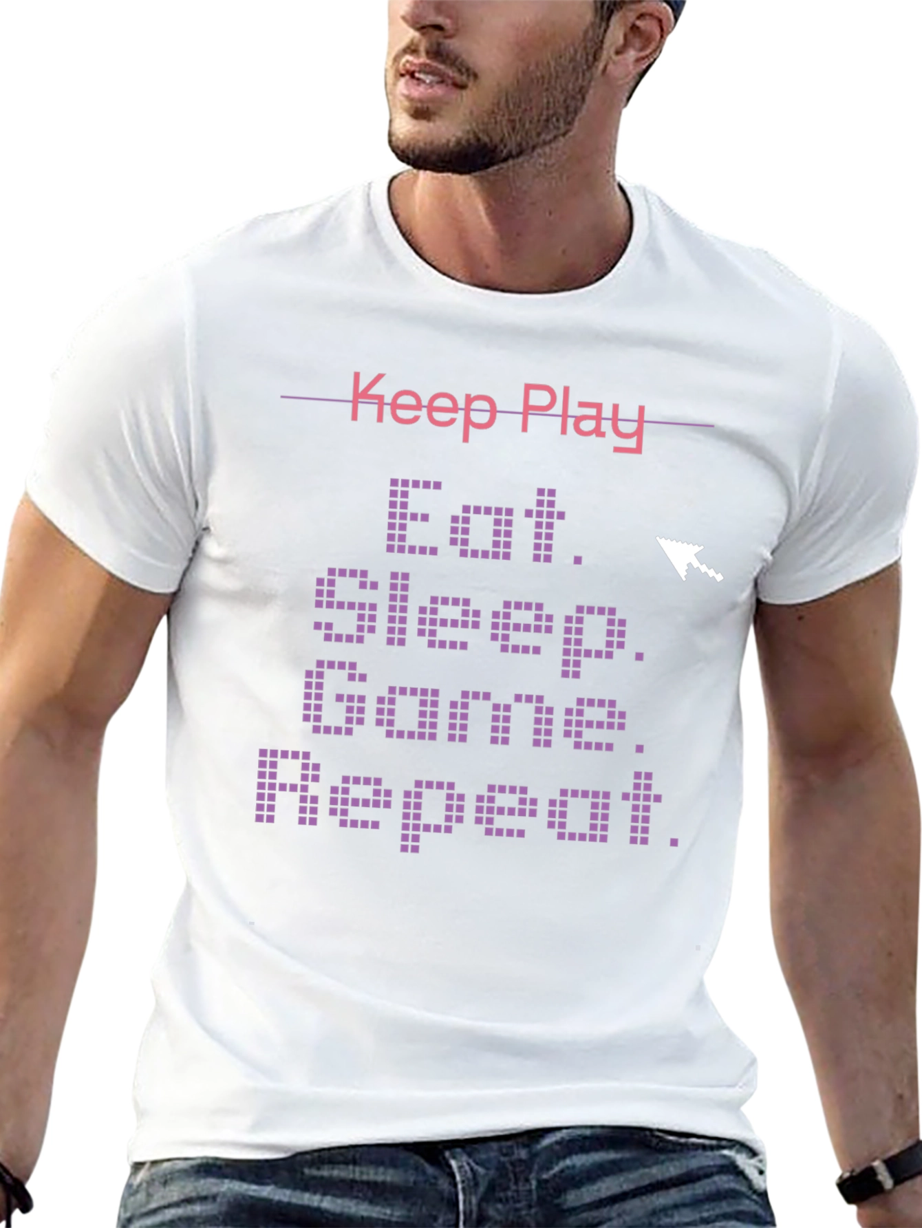 Eat Sleep Game Repeat T-Shirt
