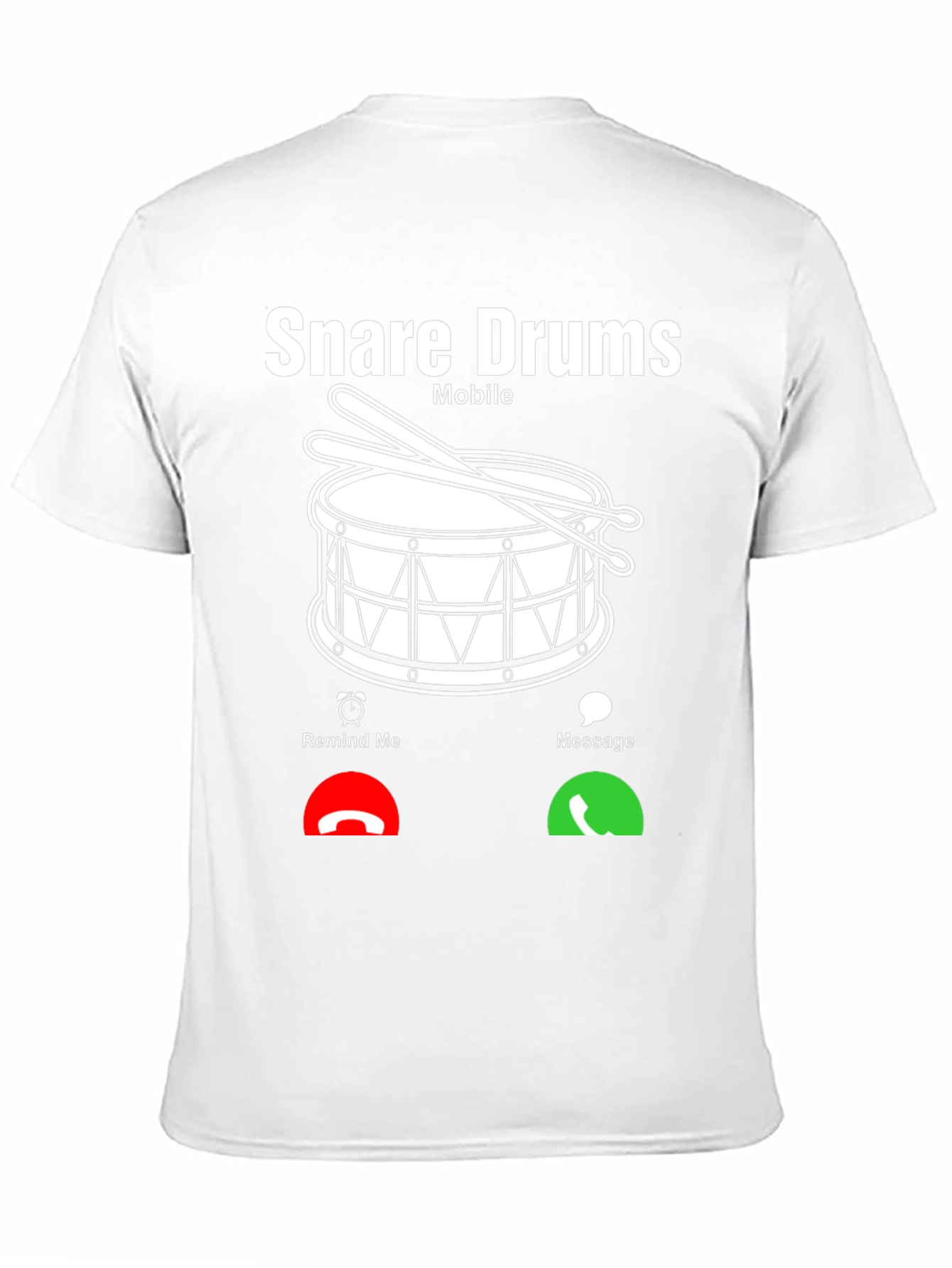 Snare Drums Mobile Incoming Call Black T-Shirt