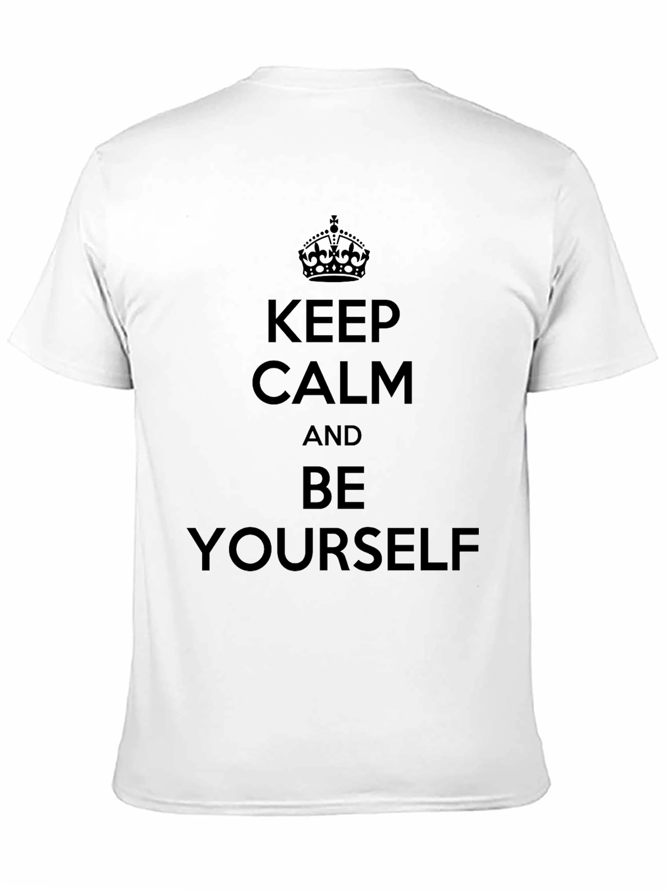 Keep Calm Be Yourself Black T-Shirt
