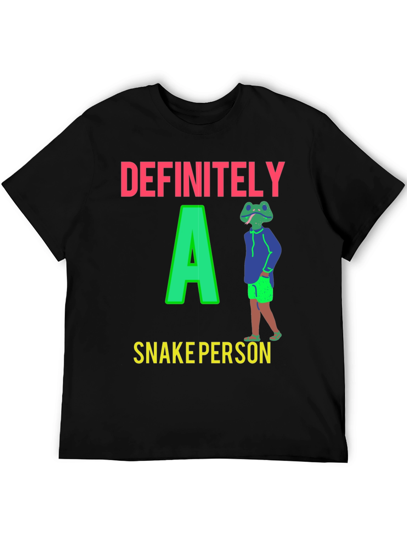 Definitely A Snake Person Graphic T-Shirt