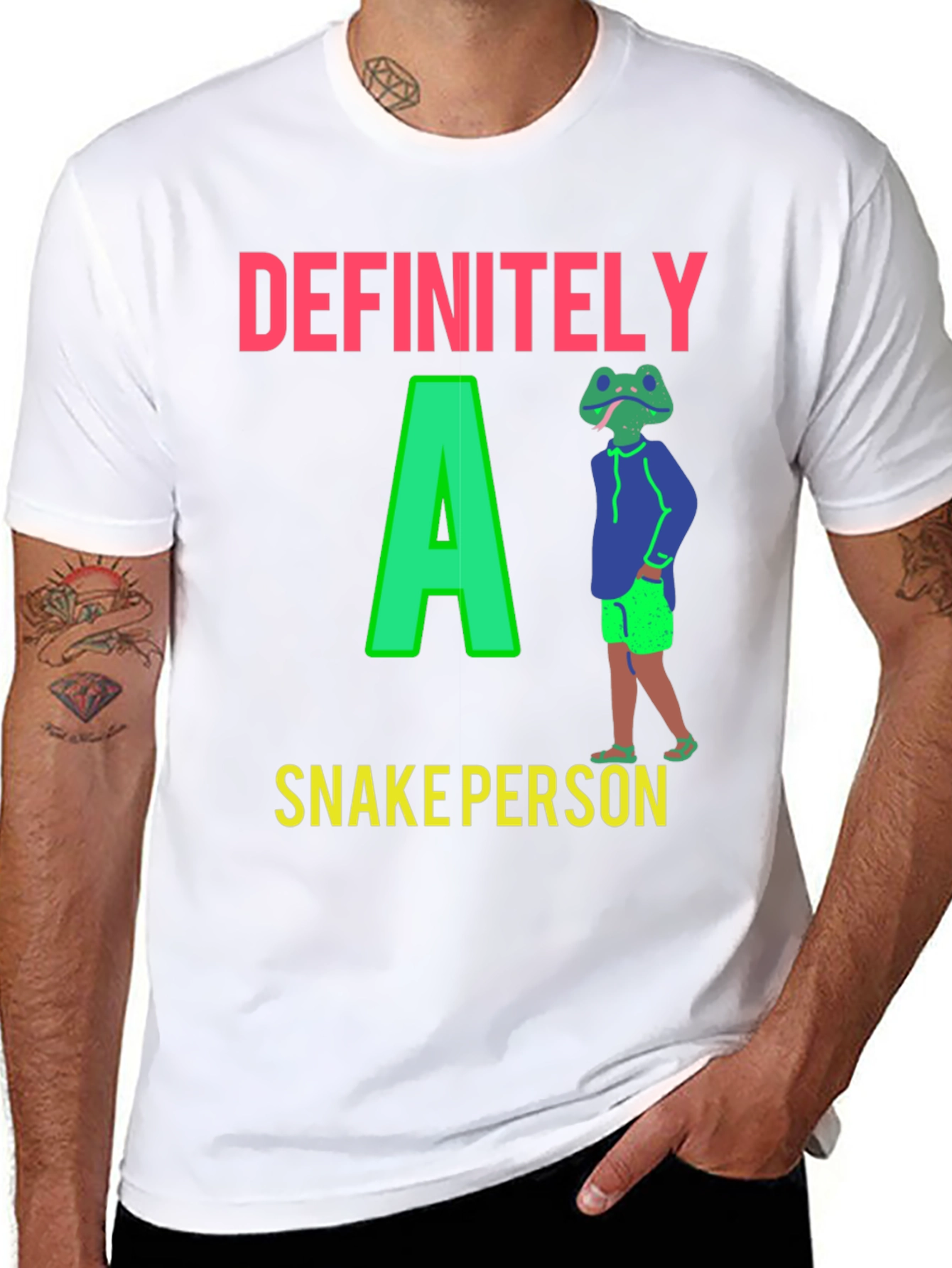 Definitely A Snake Person Graphic T-Shirt
