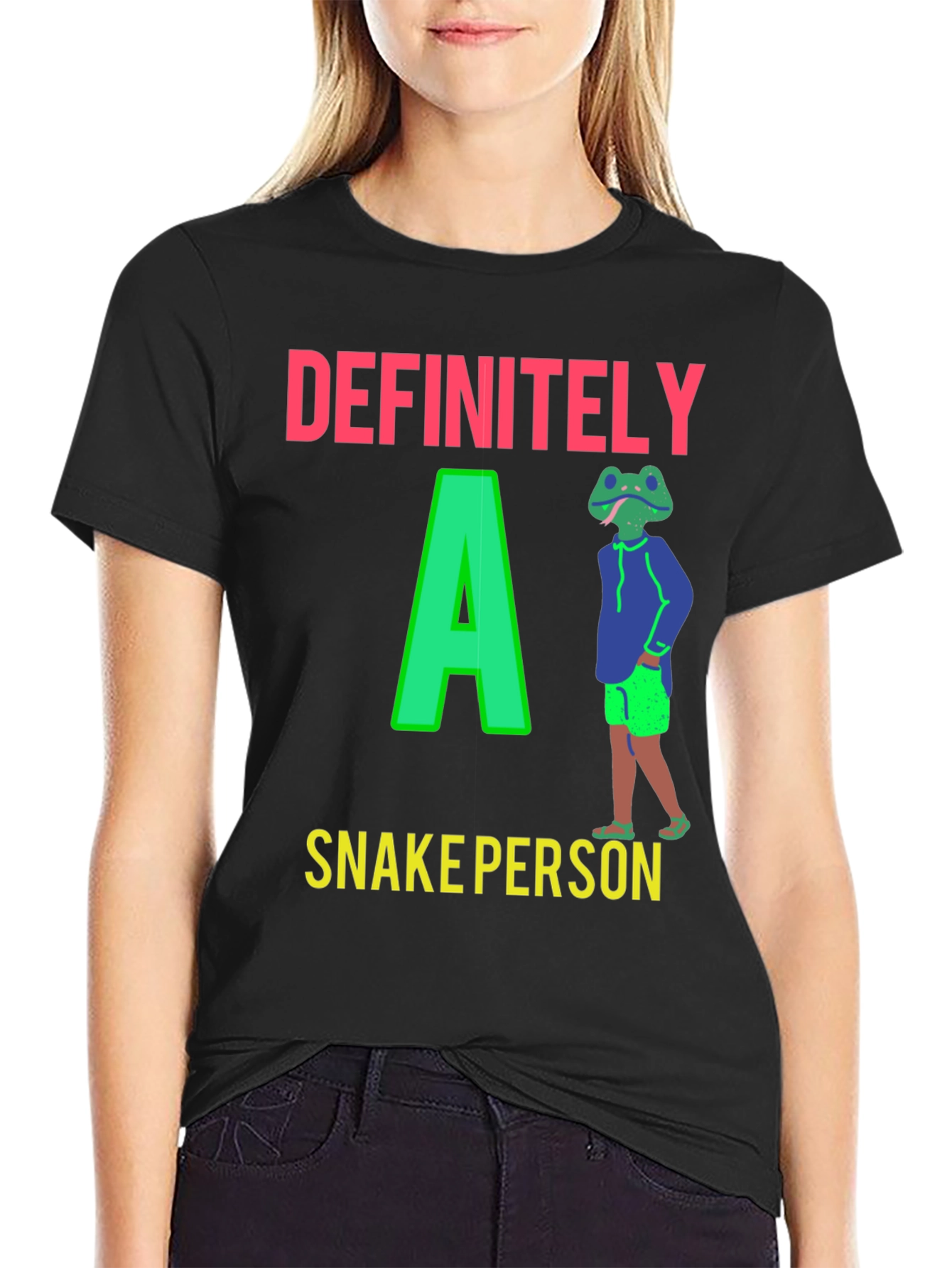 Definitely A Snake Person Graphic T-Shirt