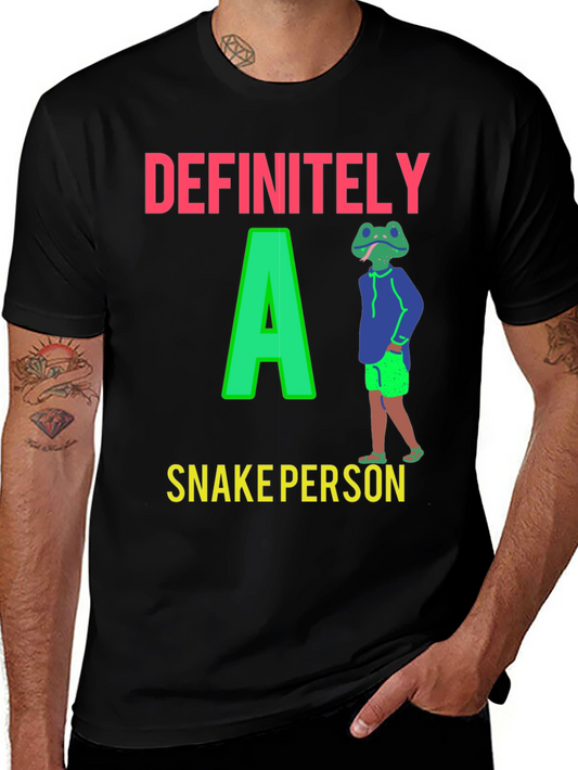 Definitely A Snake Person Graphic T-Shirt