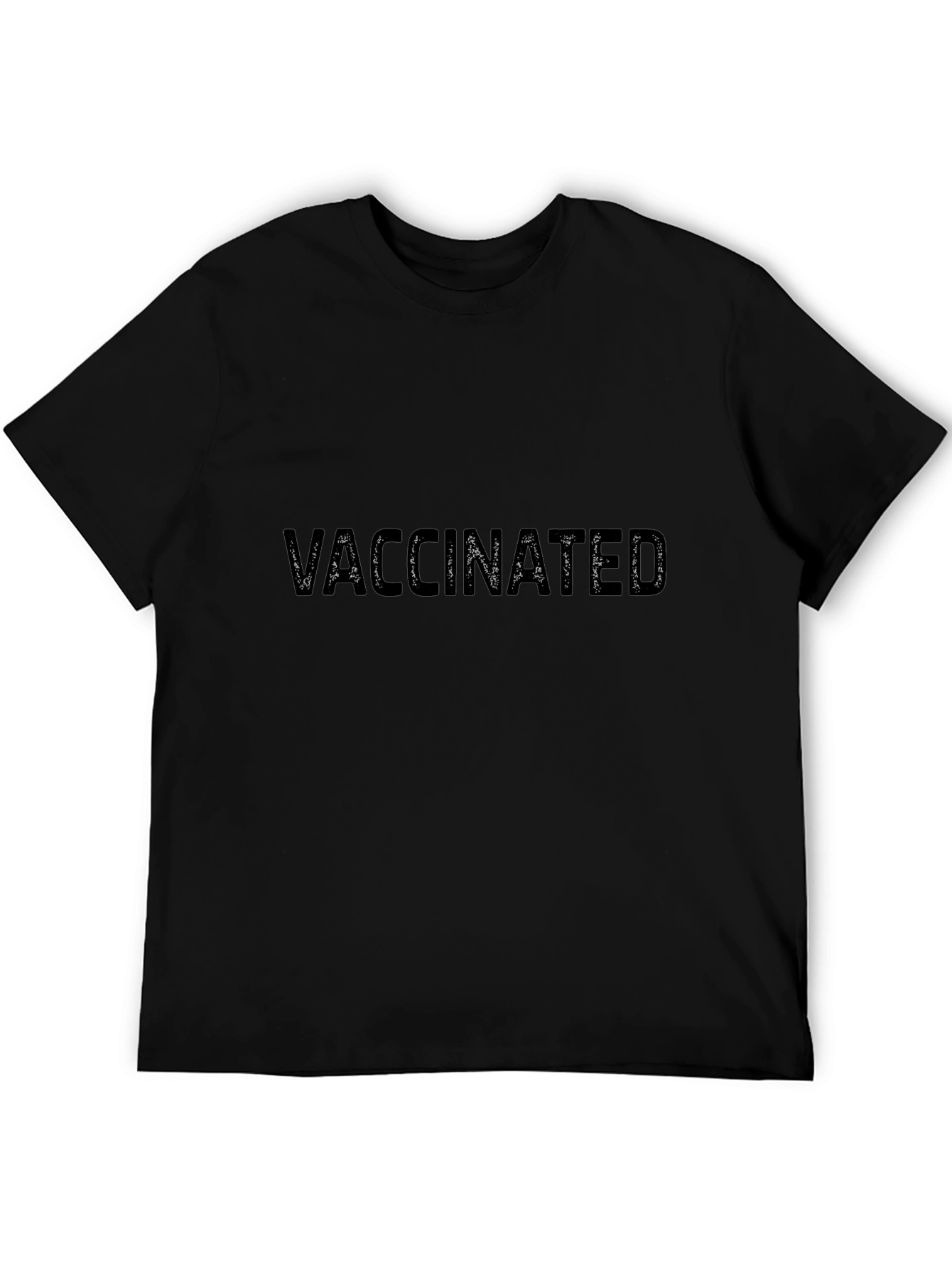 Vaccinated Black T-Shirt