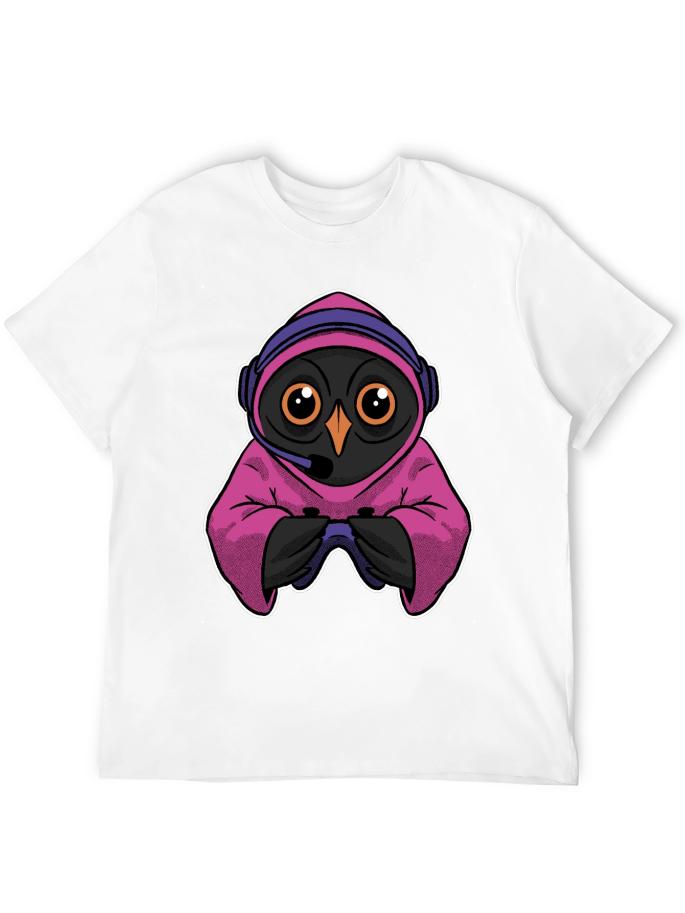 Gamer Owl T-Shirt - Cool Graphic Tee