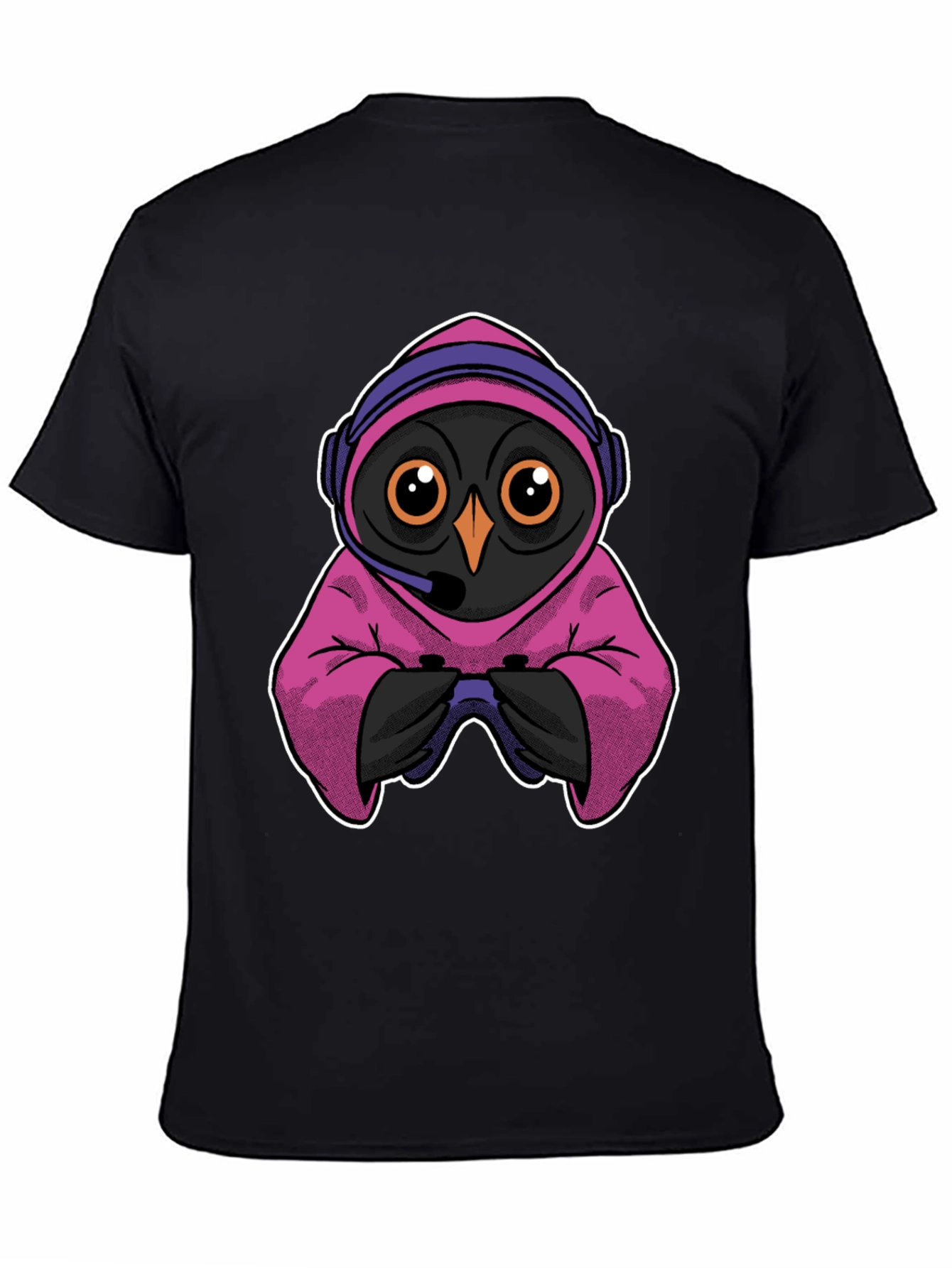 Gamer Owl T-Shirt - Cool Graphic Tee