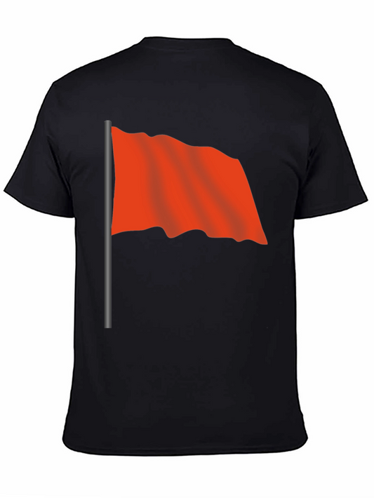 Red Flag Black T-Shirt