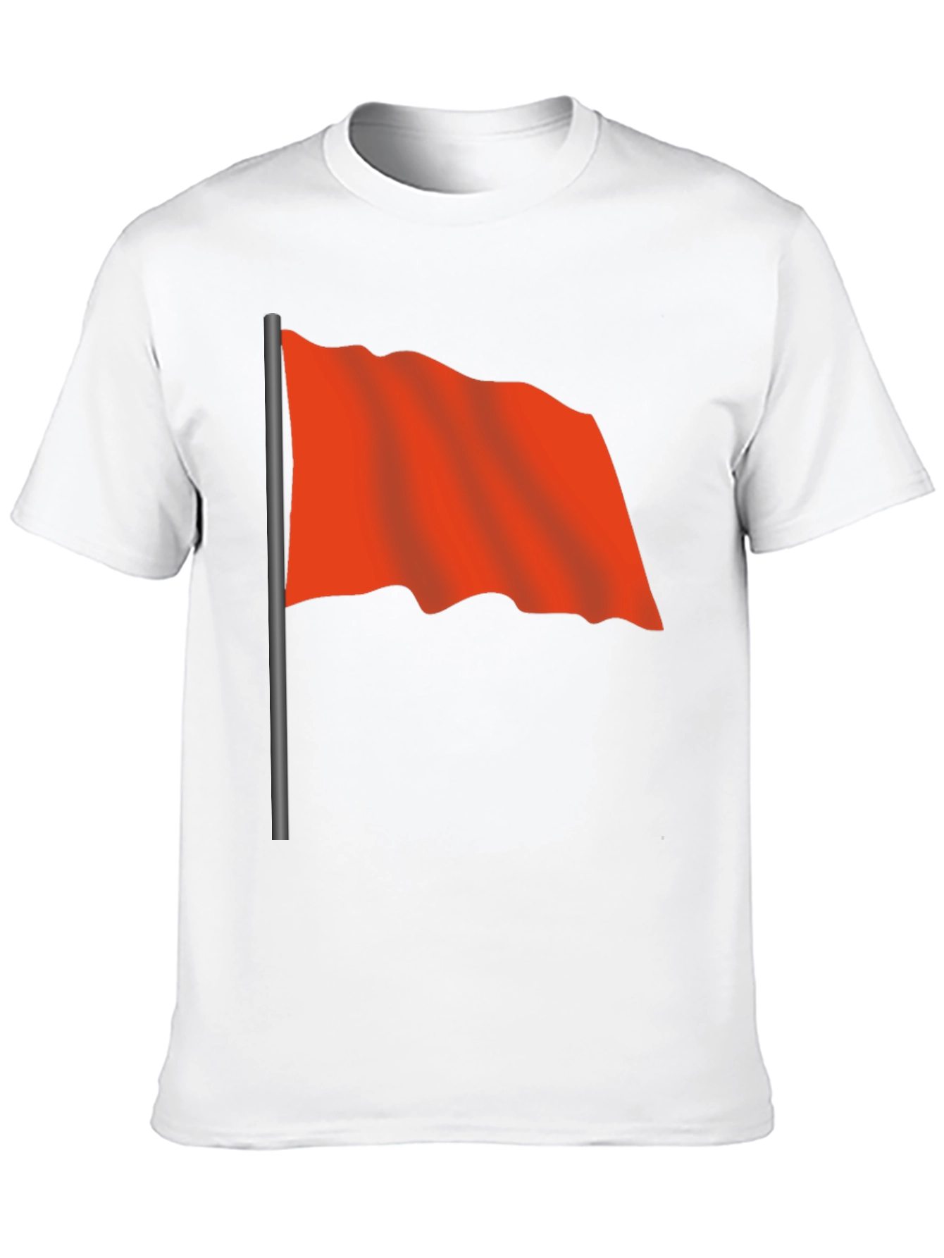 Red Flag Black T-Shirt