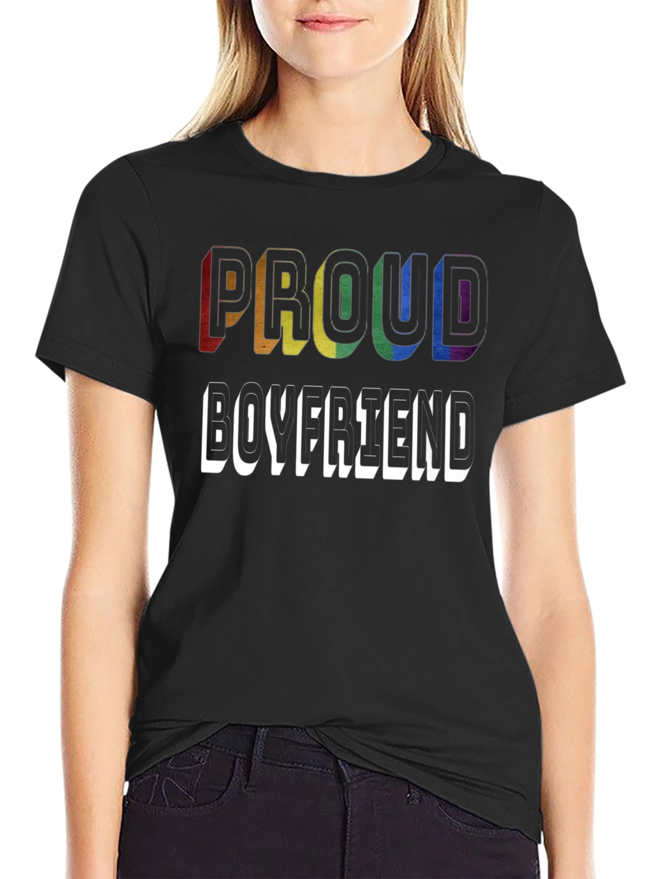 Proud Boyfriend LGBTQ+ Pride T-Shirt