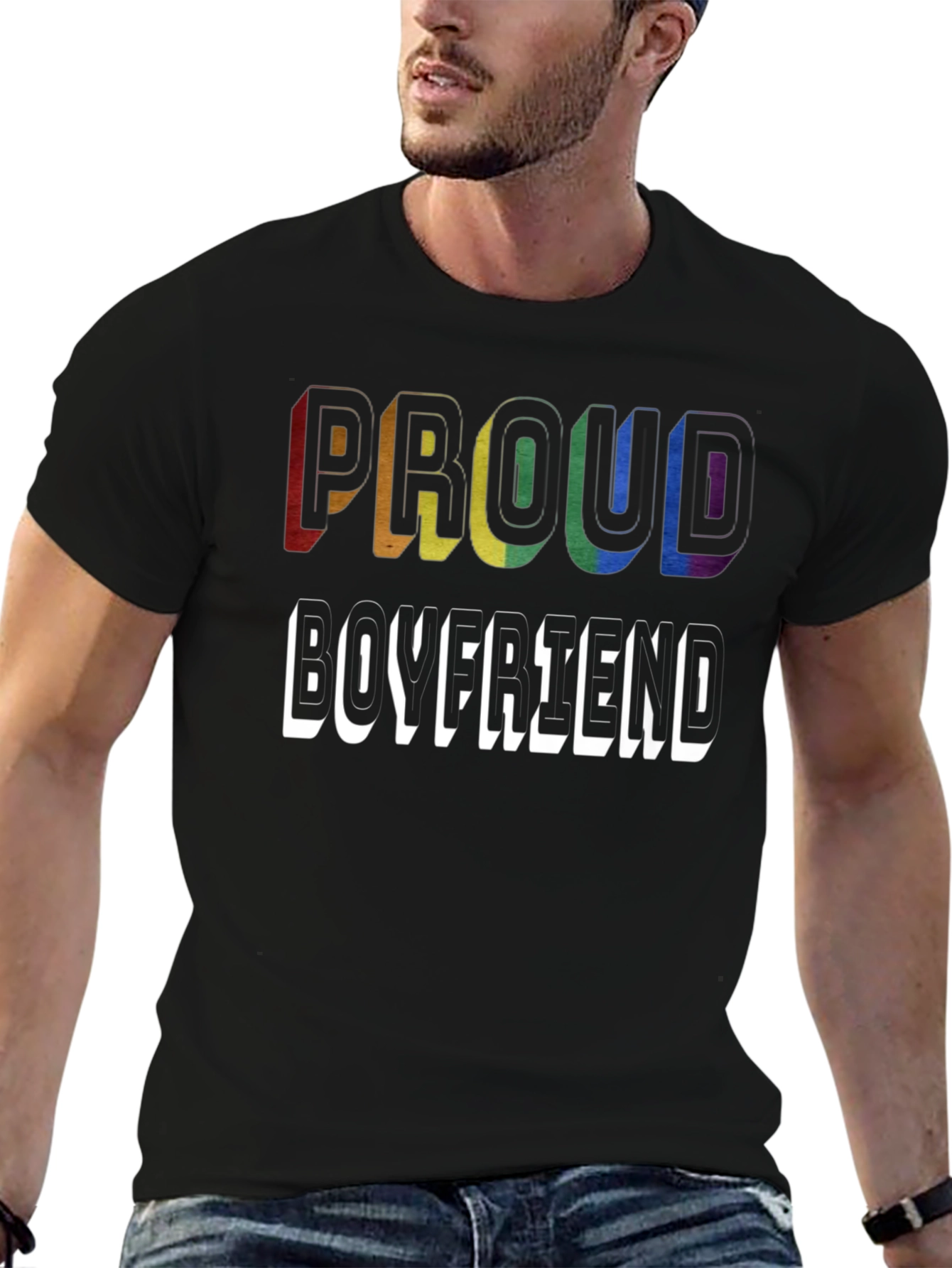 Proud Boyfriend LGBTQ+ Pride T-Shirt