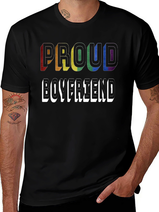 Proud Boyfriend LGBTQ+ Pride T-Shirt