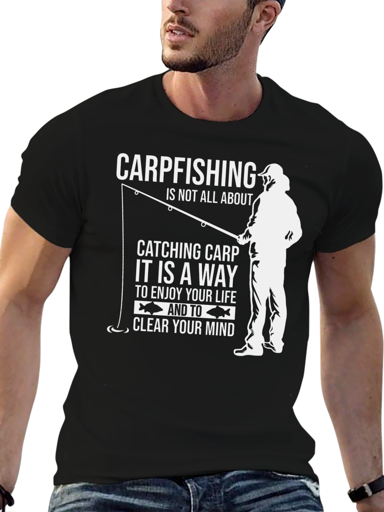 Carpfishing T-Shirt: Enjoy Life Clear Your Mind