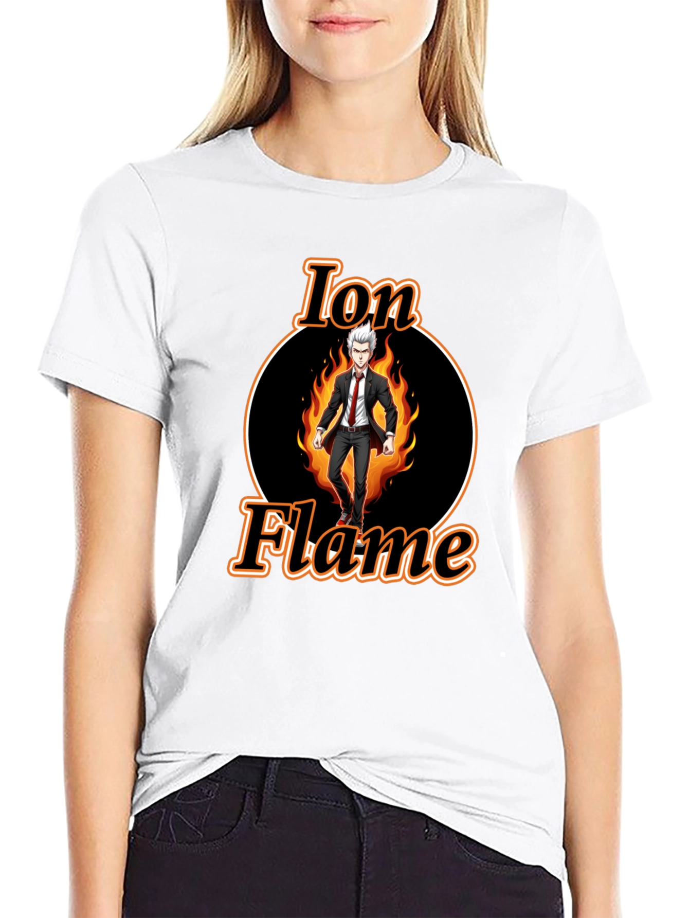 Ion Flame Graphic Tee - Black