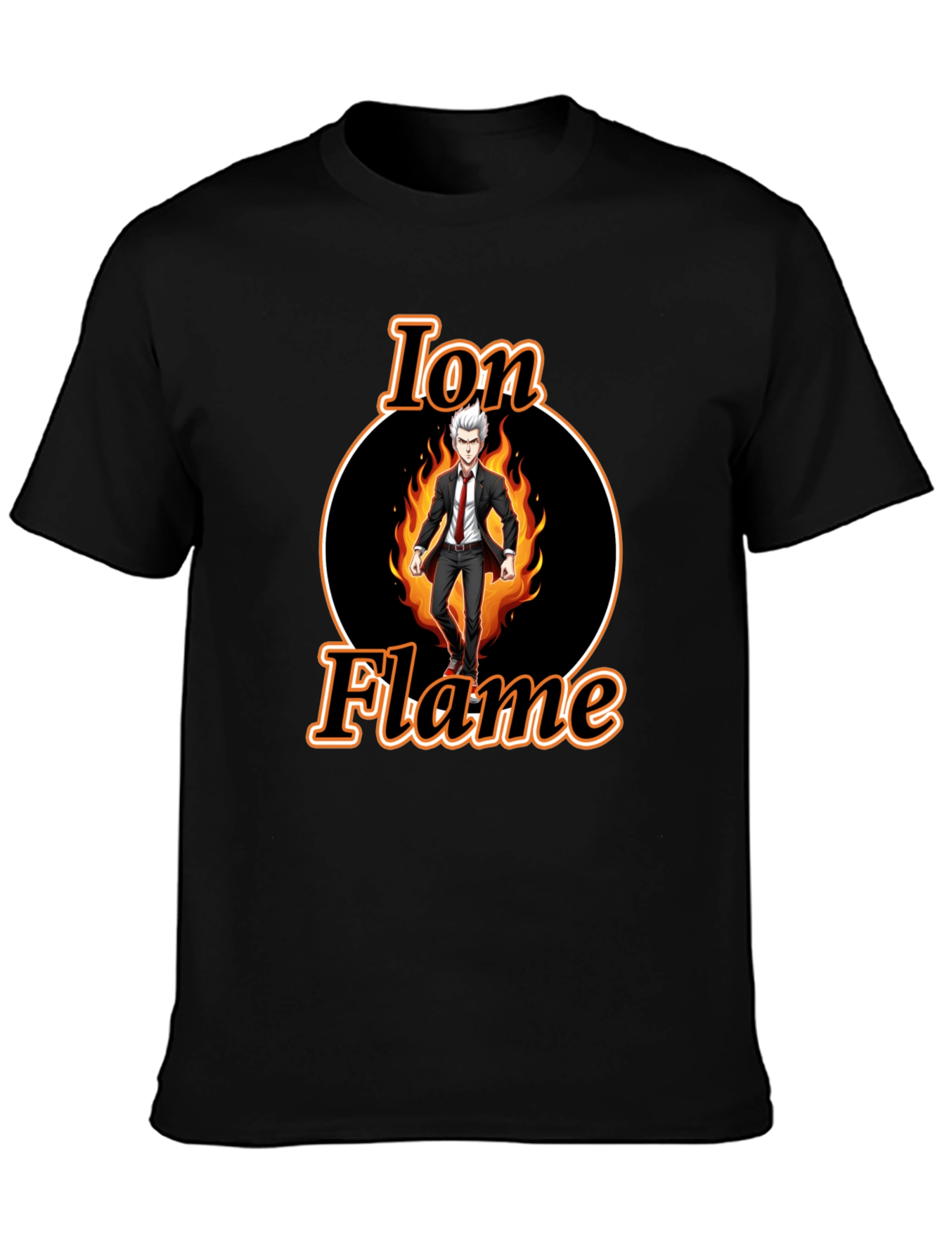 Ion Flame Graphic Tee - Black