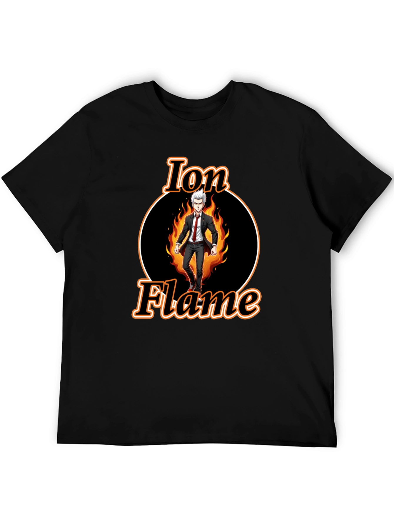Ion Flame Graphic Tee - Black