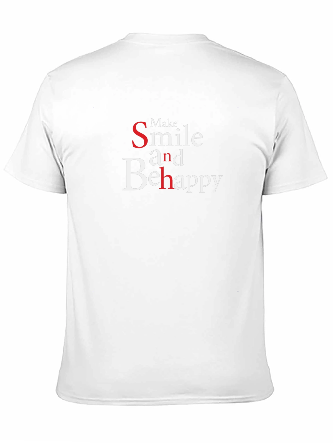 Smile and Be Happy Black T-Shirt