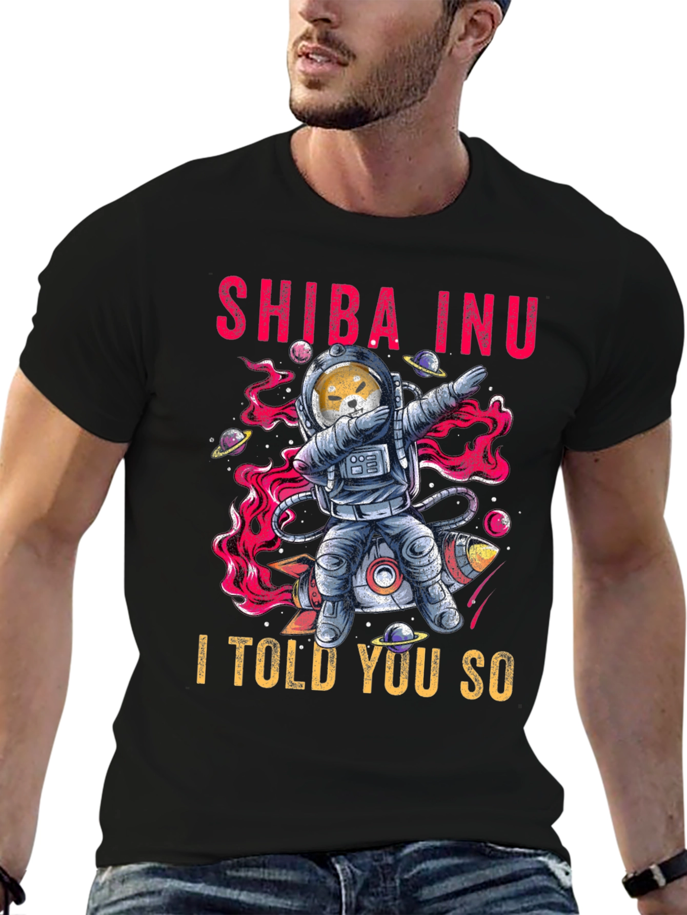 Shiba Inu Dab Astronaut T-Shirt