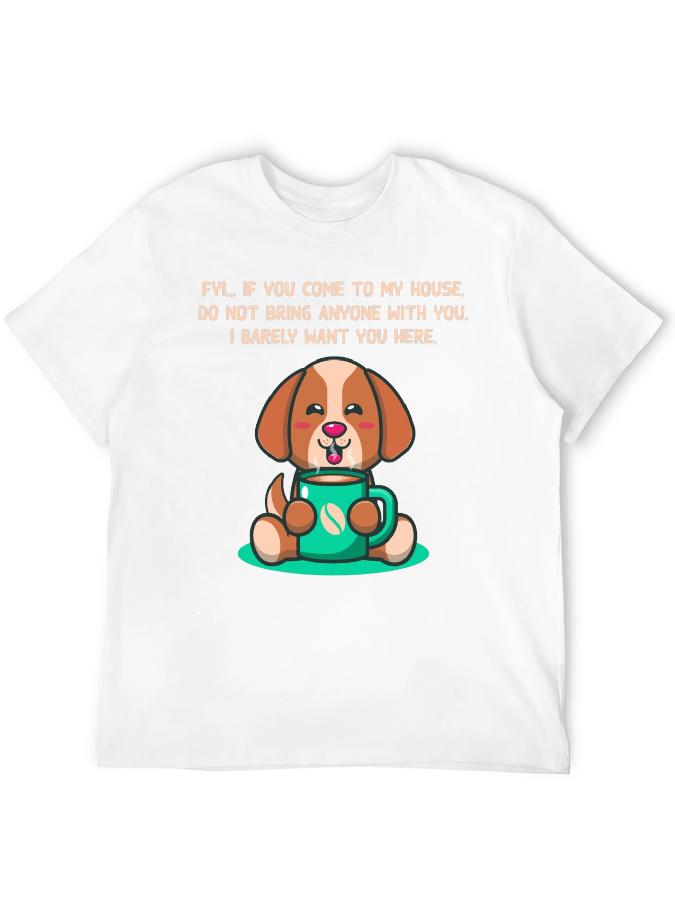 Dog Coffee Lover Graphic Tee - FYI Slogan