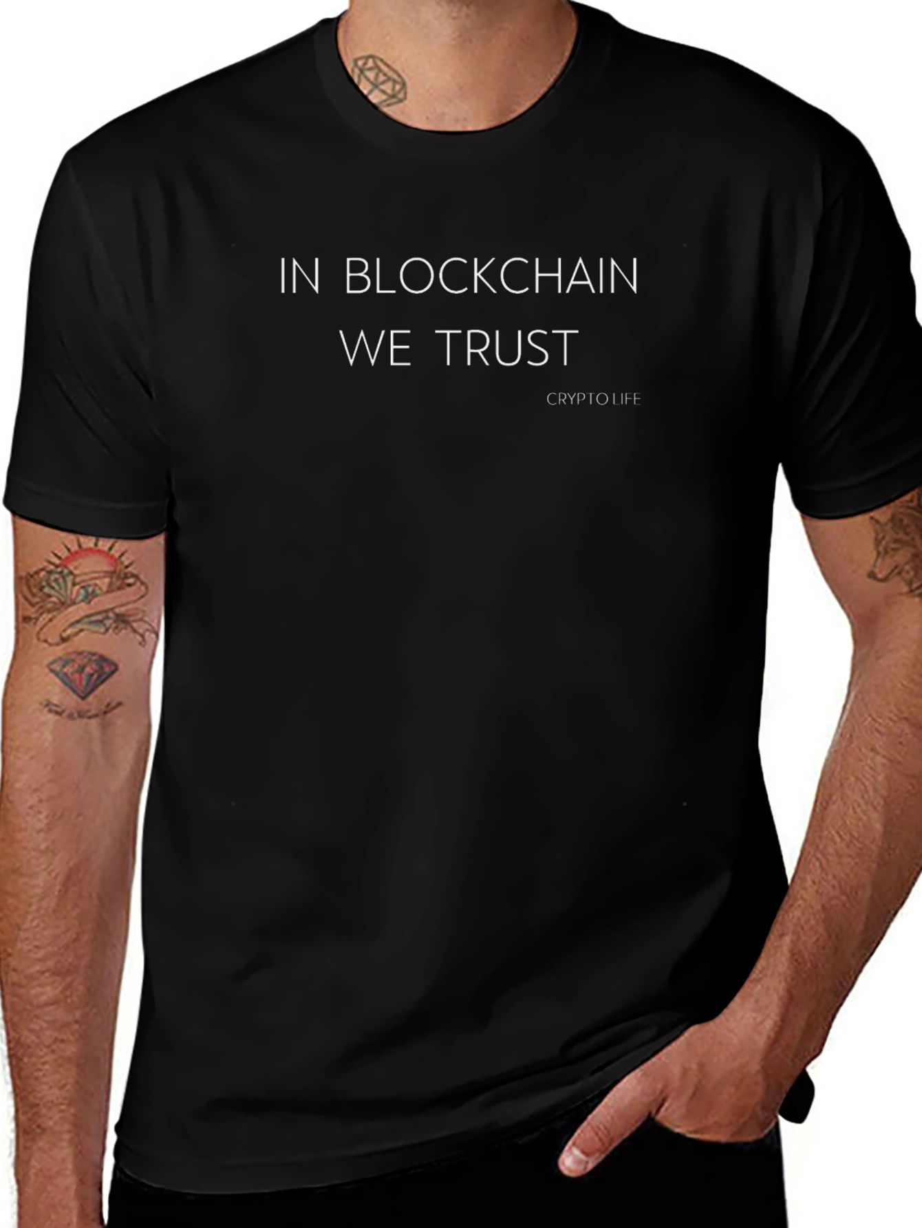 In Blockchain We Trust T-Shirt - Crypto Life