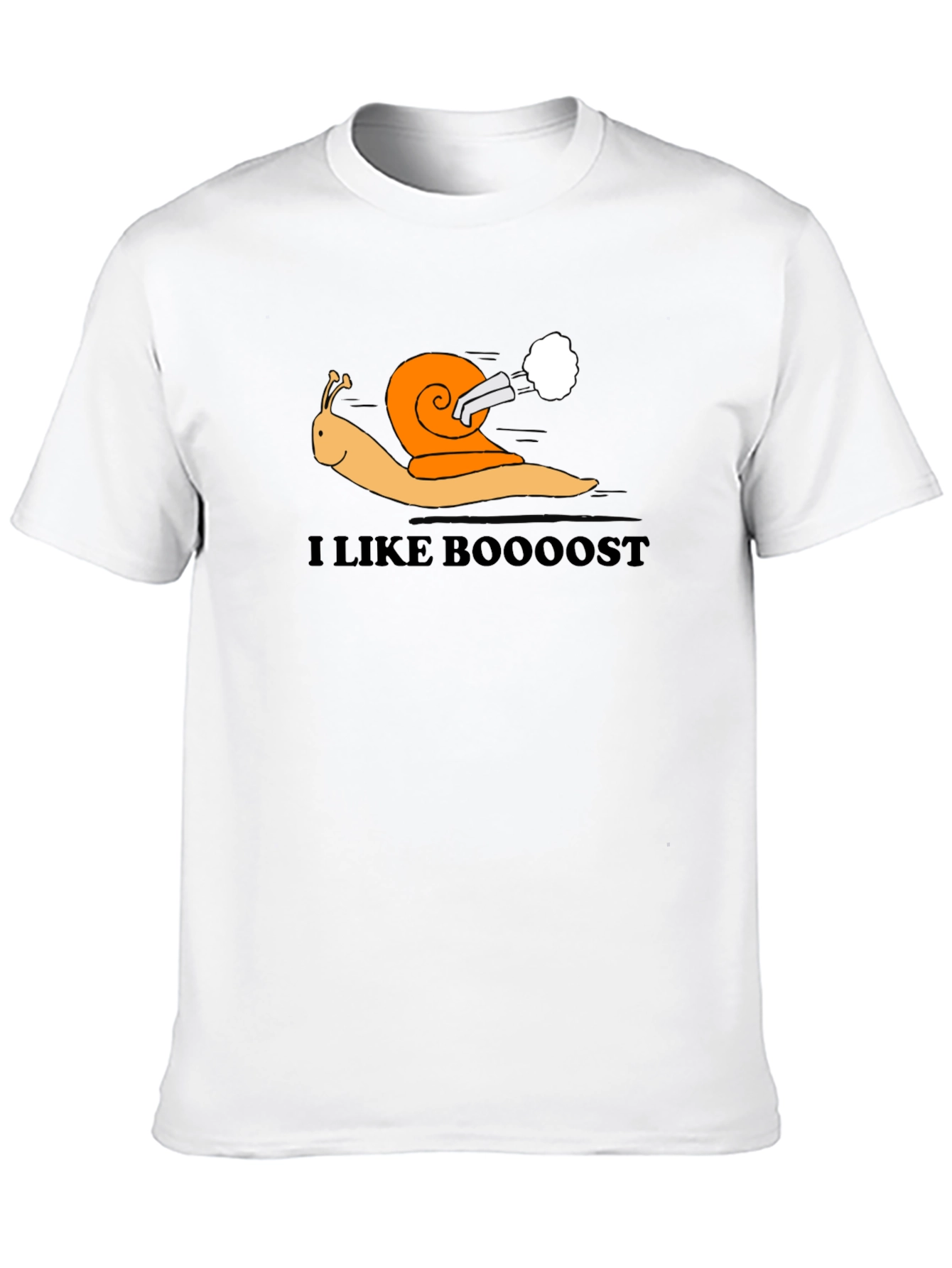 I Like Boooost Turbo Snail Black T-Shirt