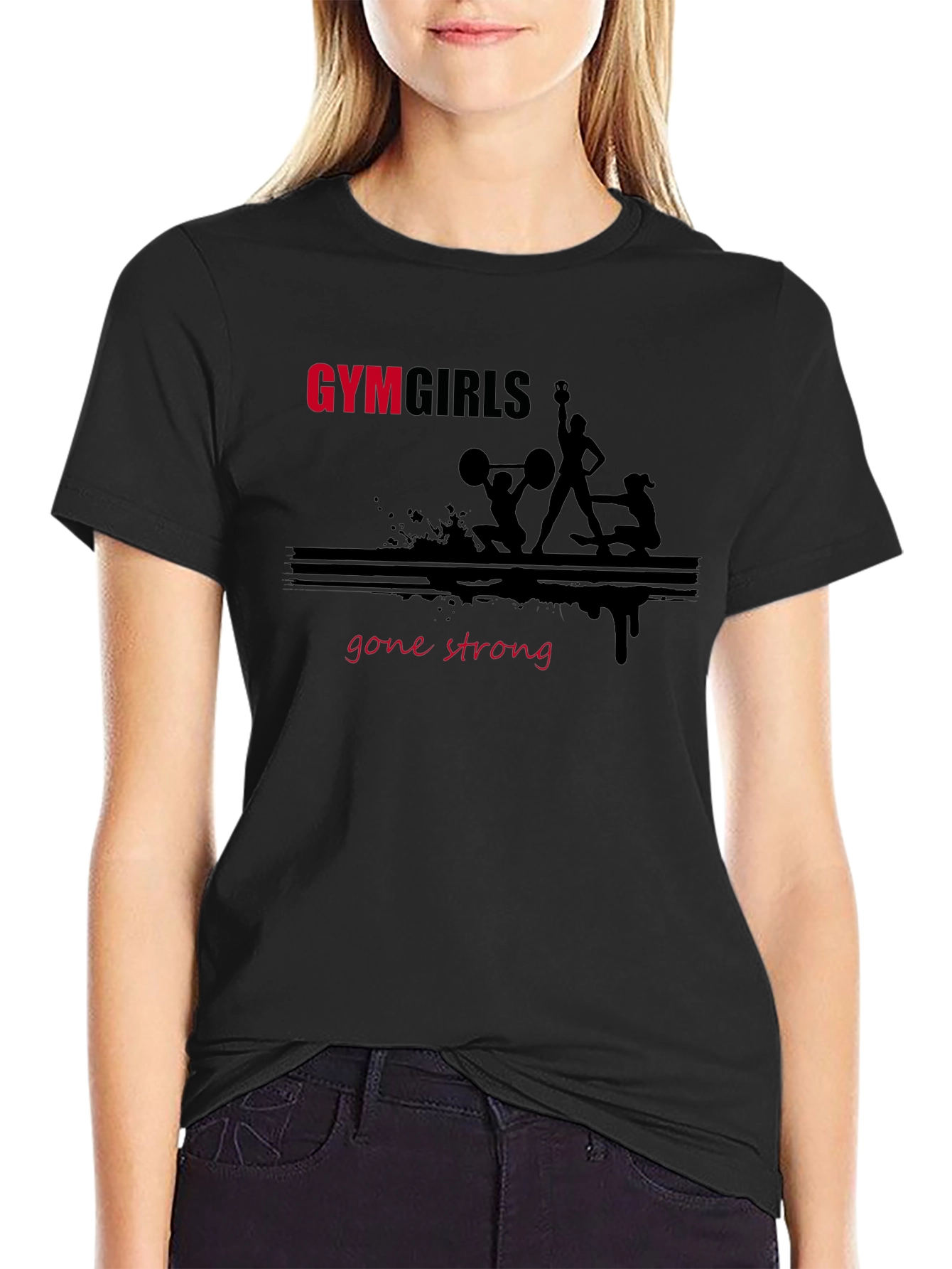 Gym Girls Gone Strong T-Shirt - Black