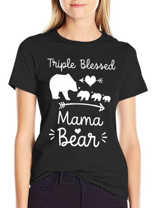 Triple Blessed Mama Bear T-Shirt