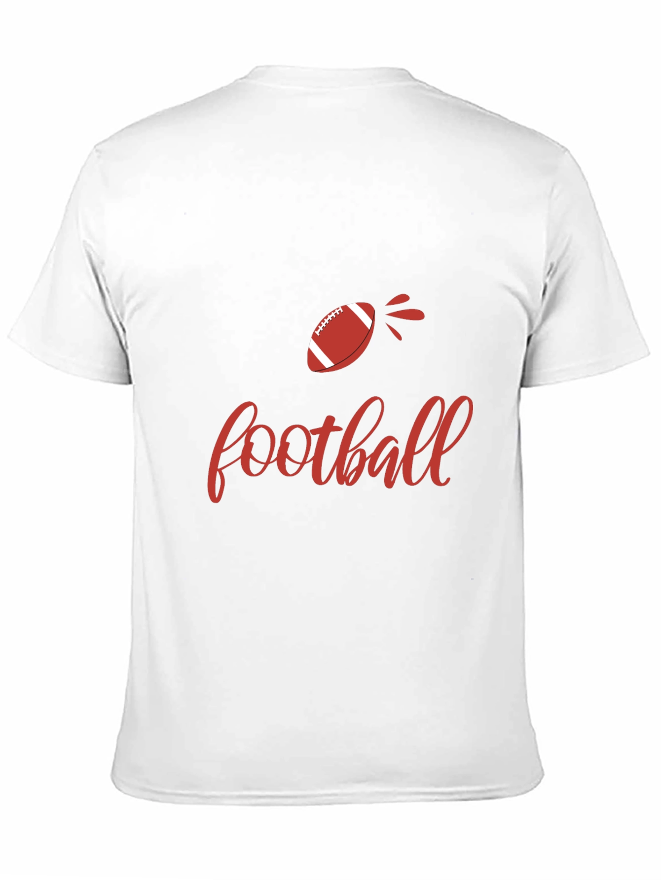 Football Graphic Tee - Black Cotton T-Shirt