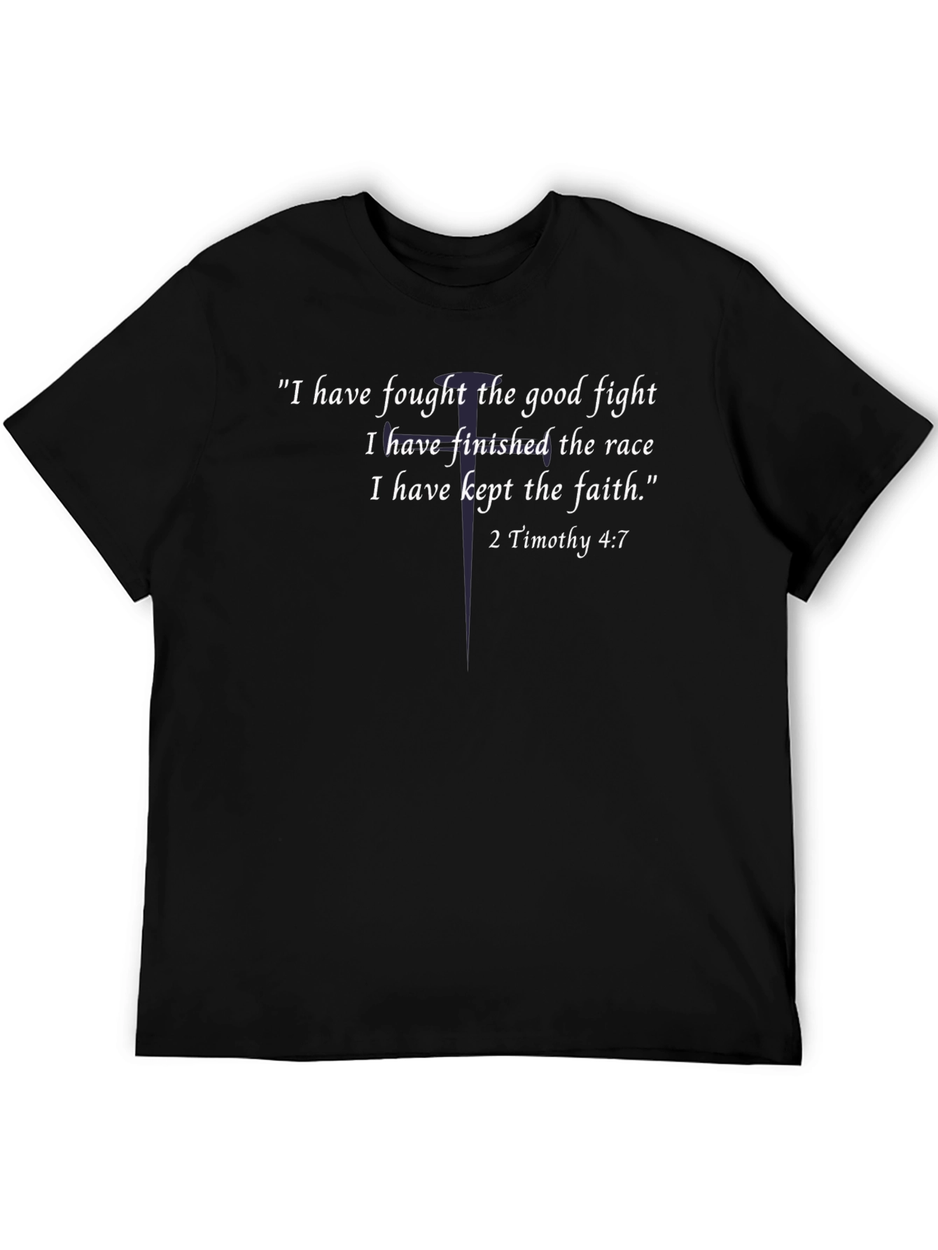 Faithful Fight T-Shirt - Timothy 4:7 Christian Tee