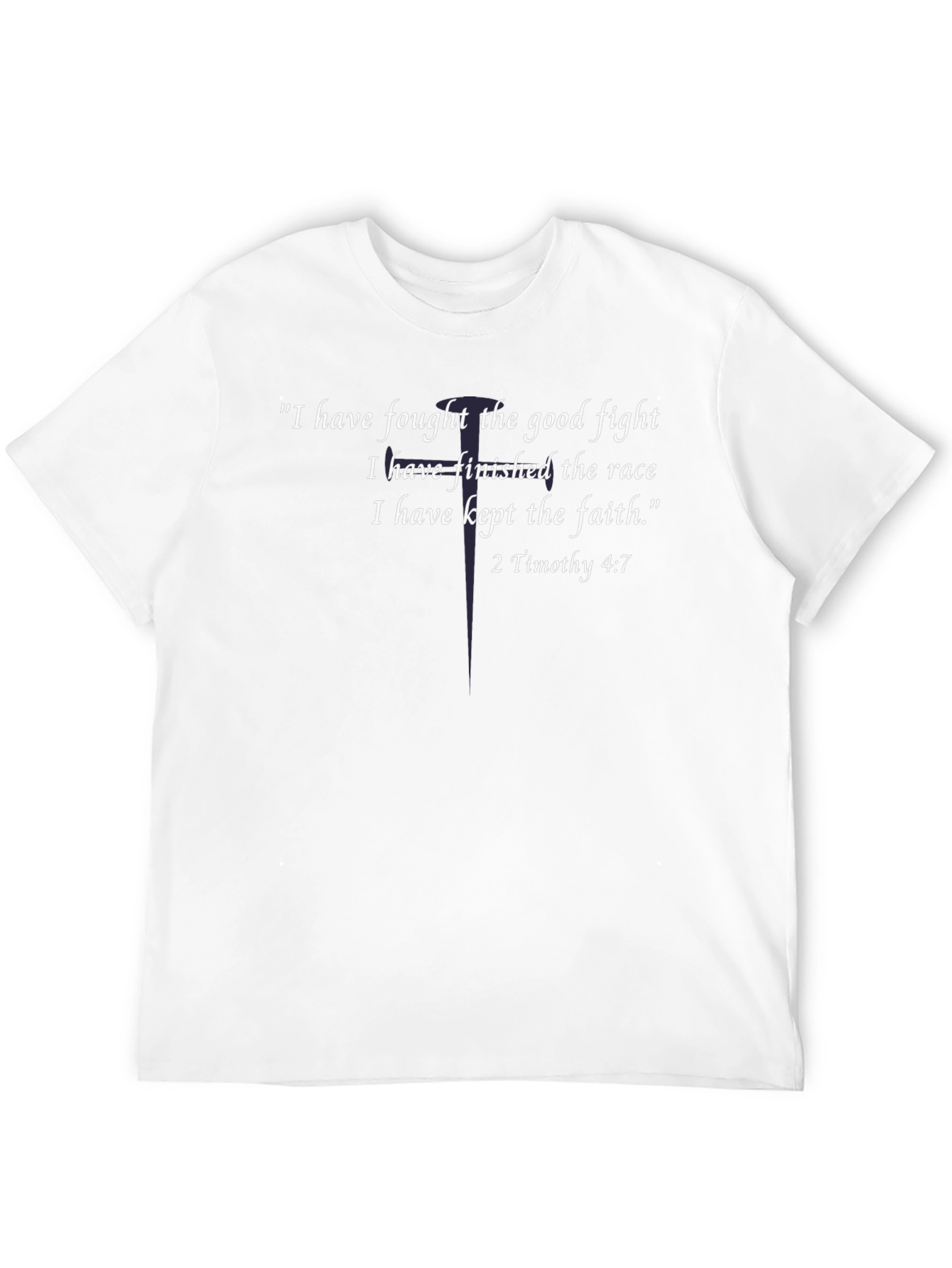 Faithful Fight T-Shirt - Timothy 4:7 Christian Tee