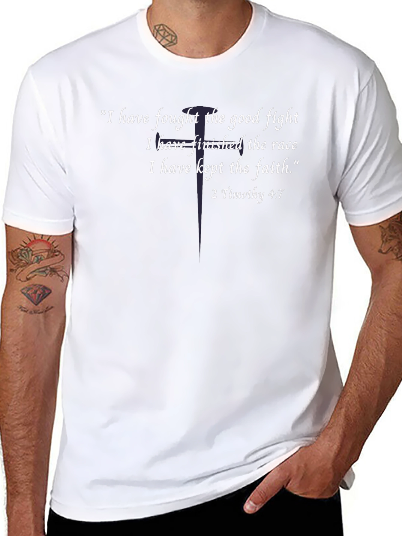Faithful Fight T-Shirt - Timothy 4:7 Christian Tee