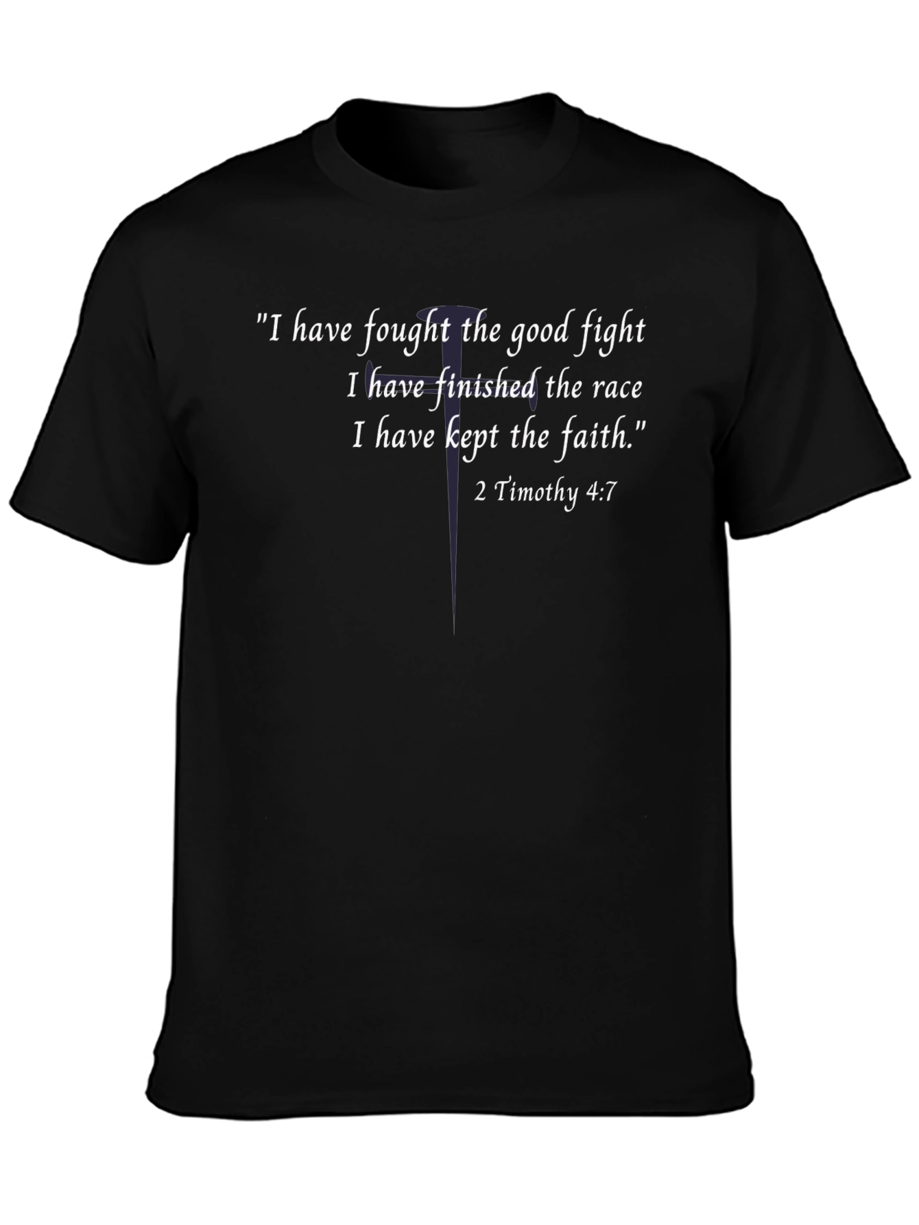 Faithful Fight T-Shirt - Timothy 4:7 Christian Tee