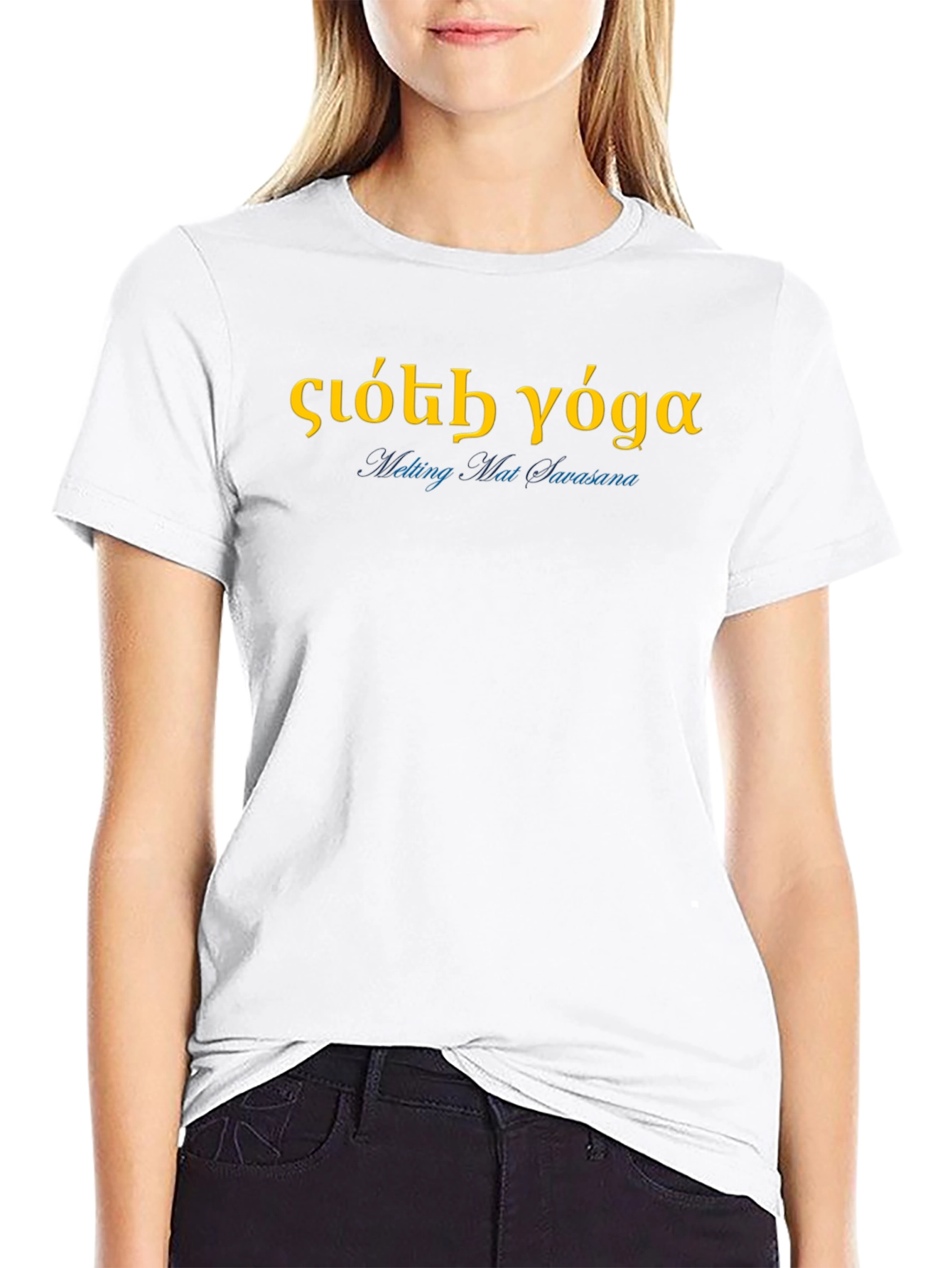 sioth yoga Black T-Shirt