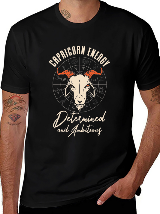Capricorn Energy T-Shirt: Determined & Ambitious Zodiac Tee