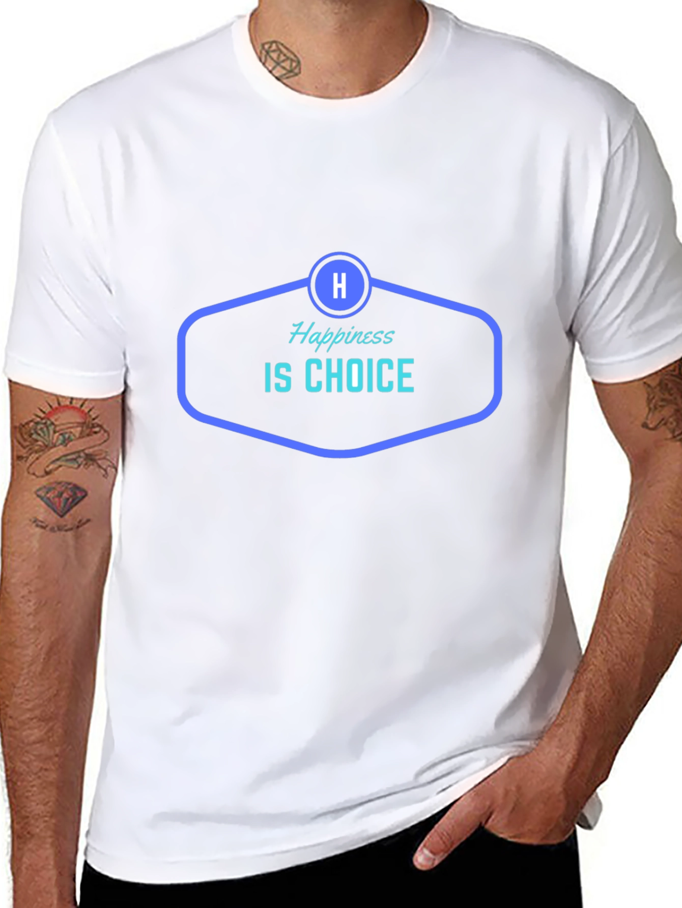Happiness is Choice Black T-Shirt