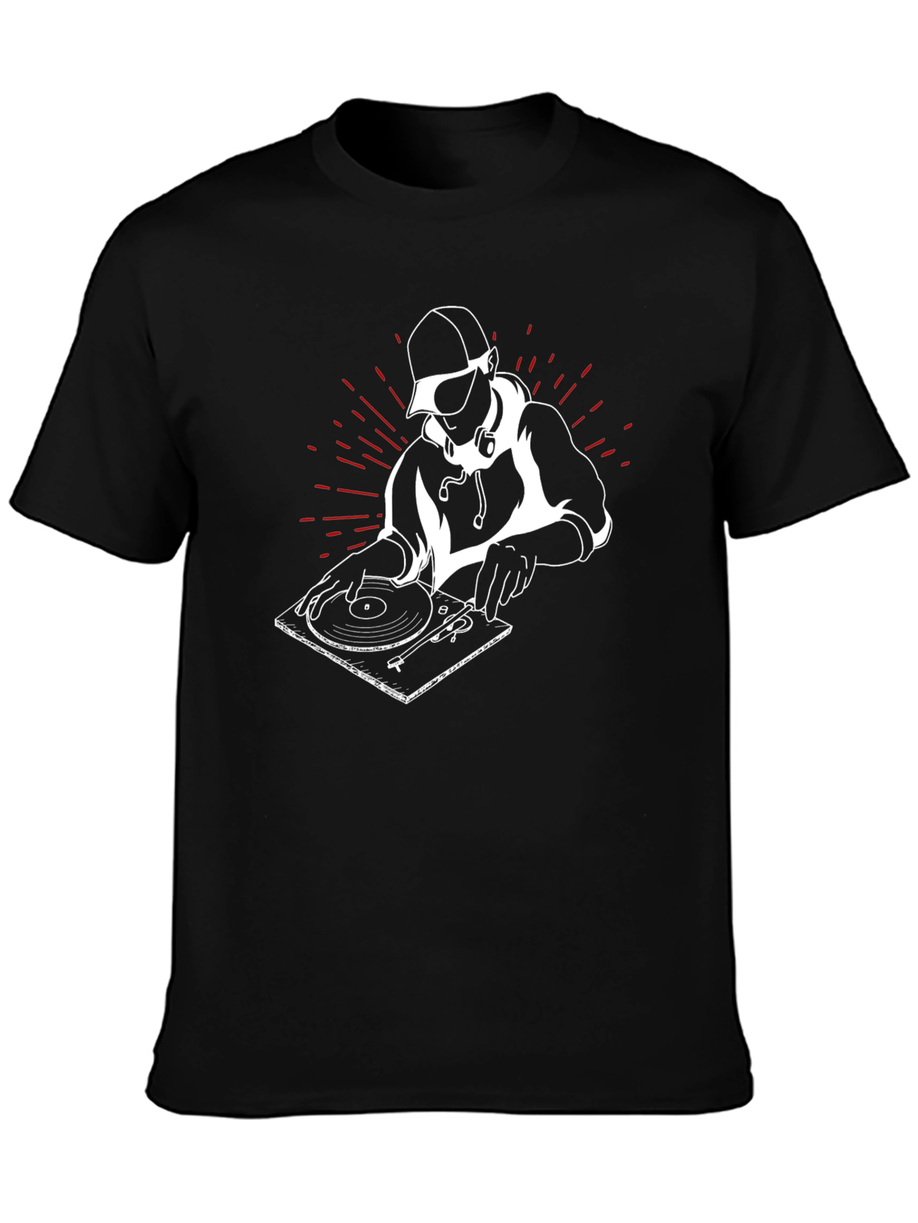 DJ Graphic Black T-Shirt: Cool Music Lover Tee