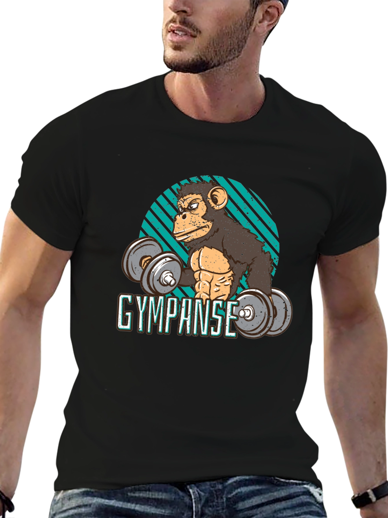 Gympanse Workout T-Shirt - Funny Gym Ape Tee
