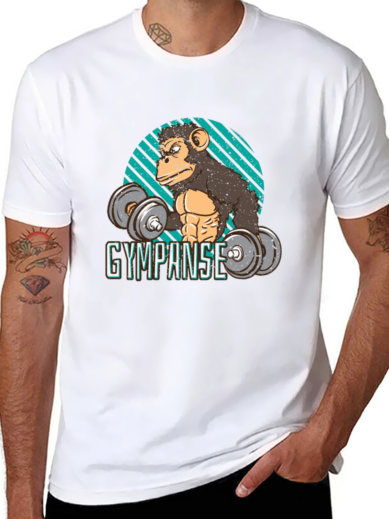Gympanse Workout T-Shirt - Funny Gym Ape Tee