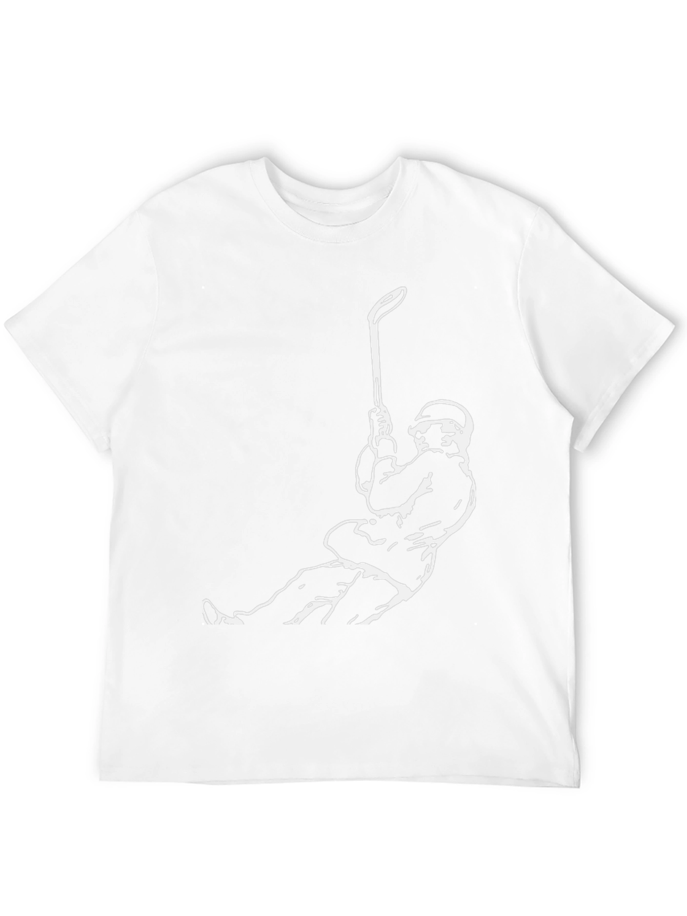 Hockey Player Graphic Tee - Black
