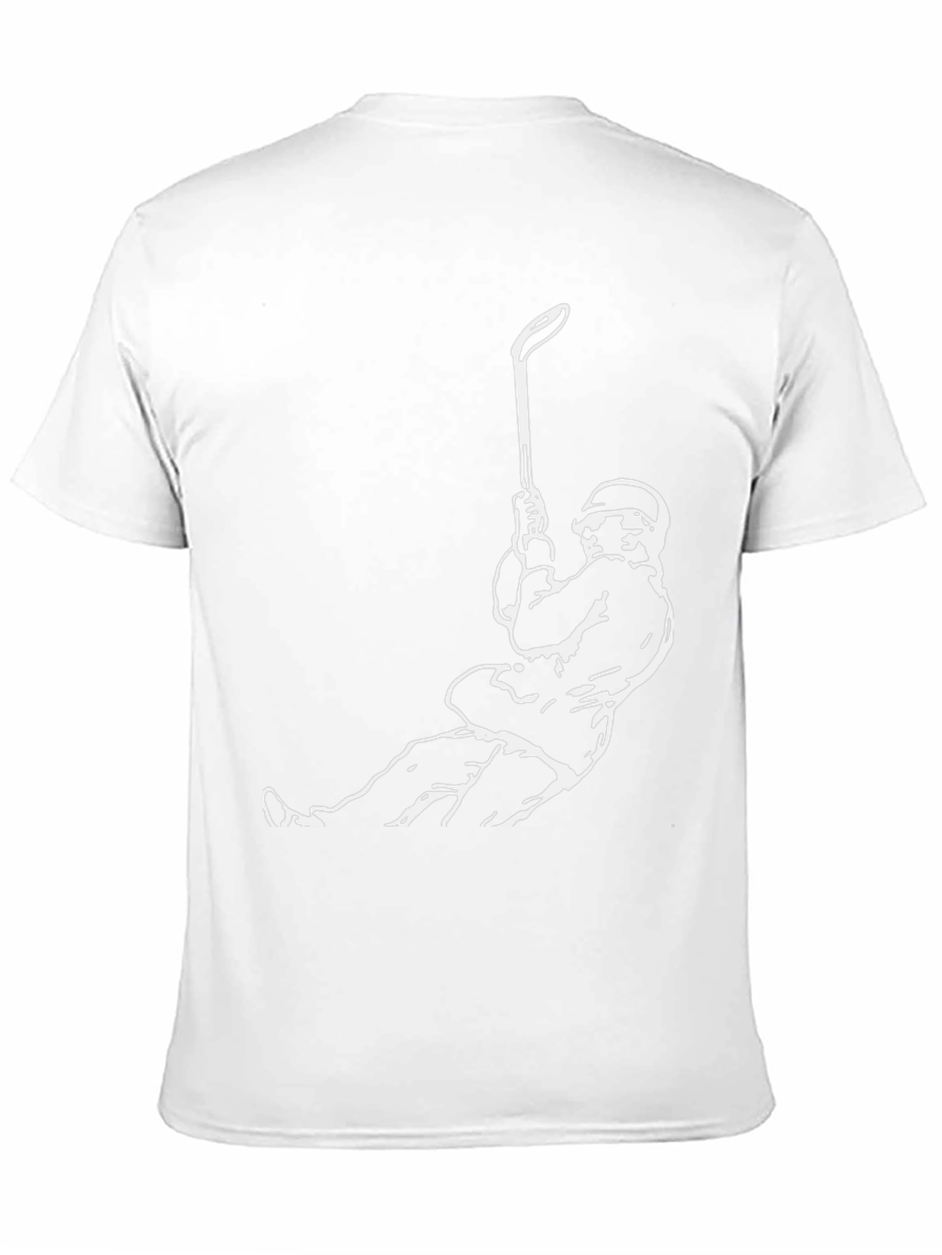 Hockey Player Graphic Tee - Black