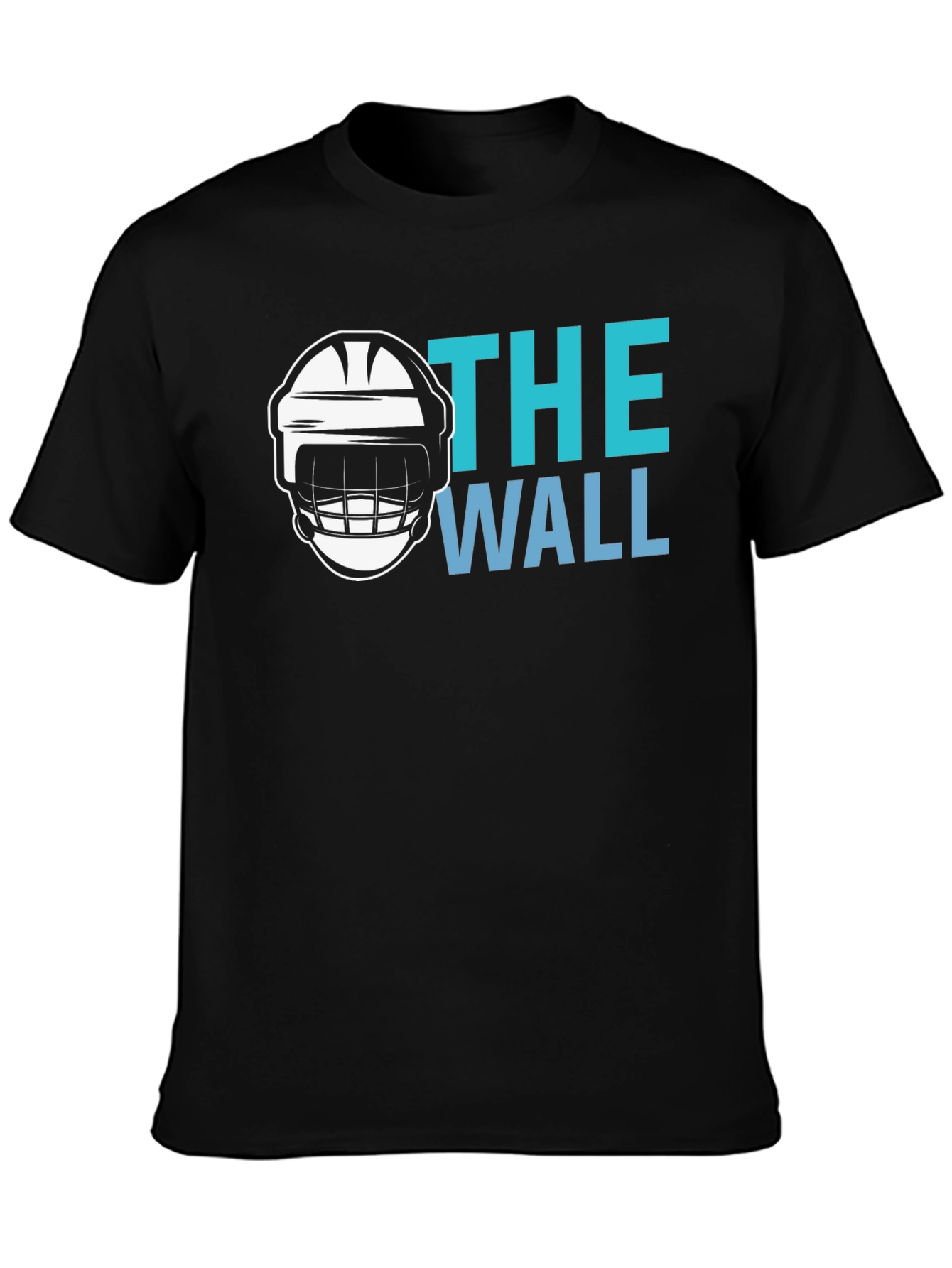 The Wall Hockey Goalie T-Shirt - Black Cotton Tee