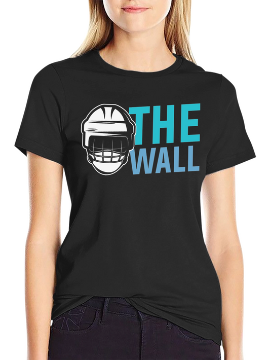 The Wall Hockey Goalie T-Shirt - Black Cotton Tee