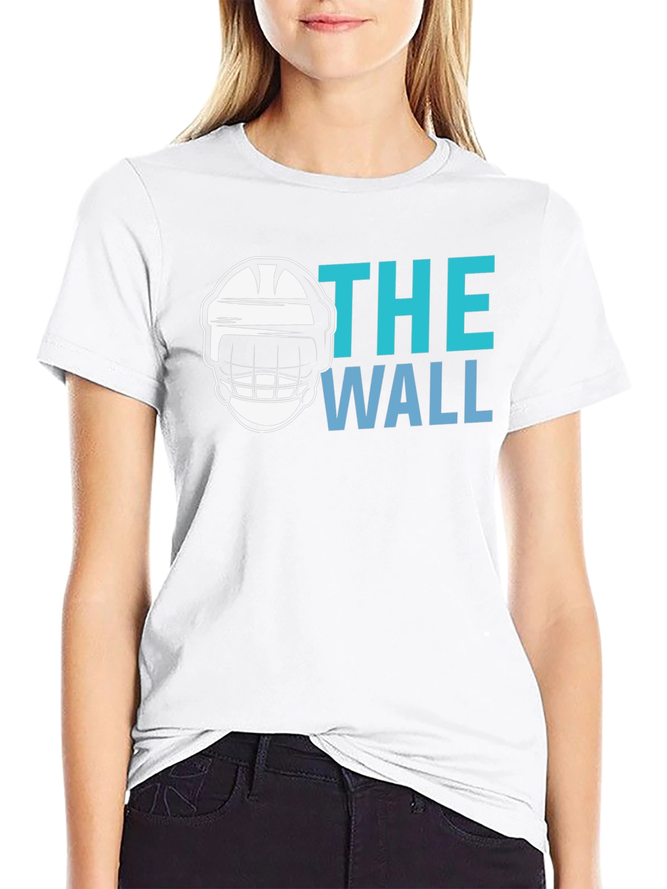 The Wall Hockey Goalie T-Shirt - Black Cotton Tee