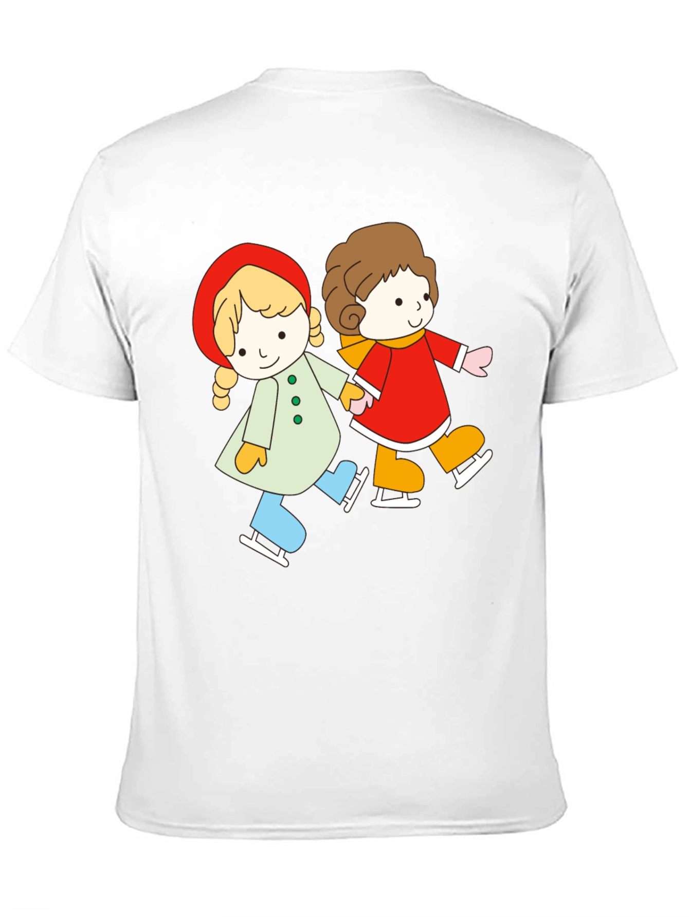 Cute Cartoon Skating Tee
