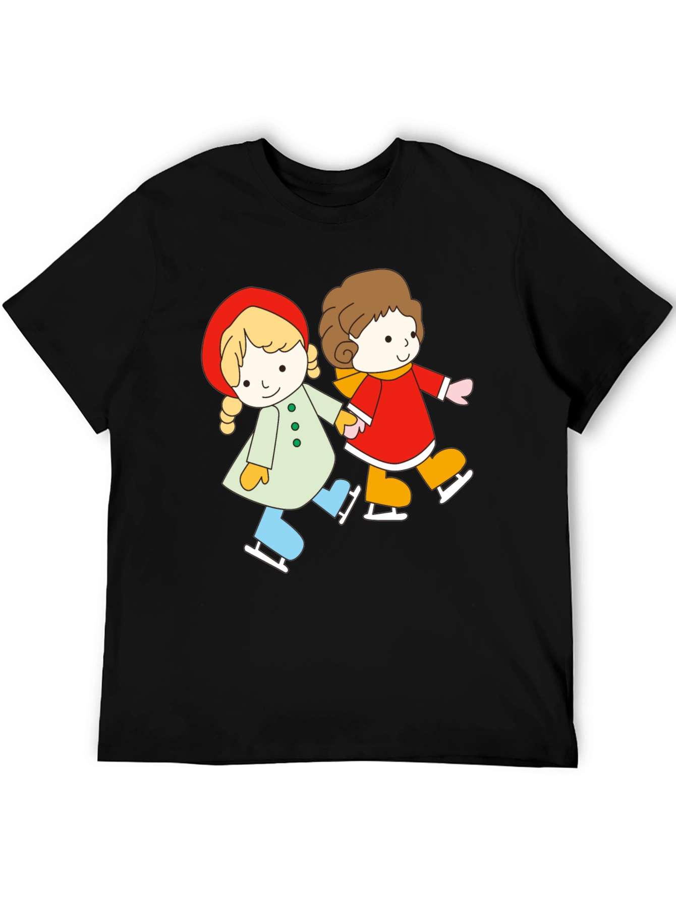 Cute Cartoon Skating Tee