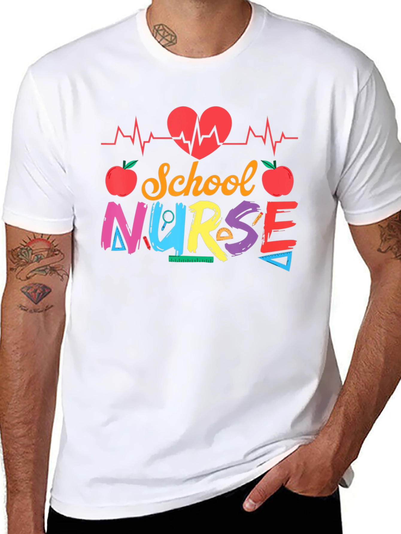 School Nurse Graphic T-Shirt