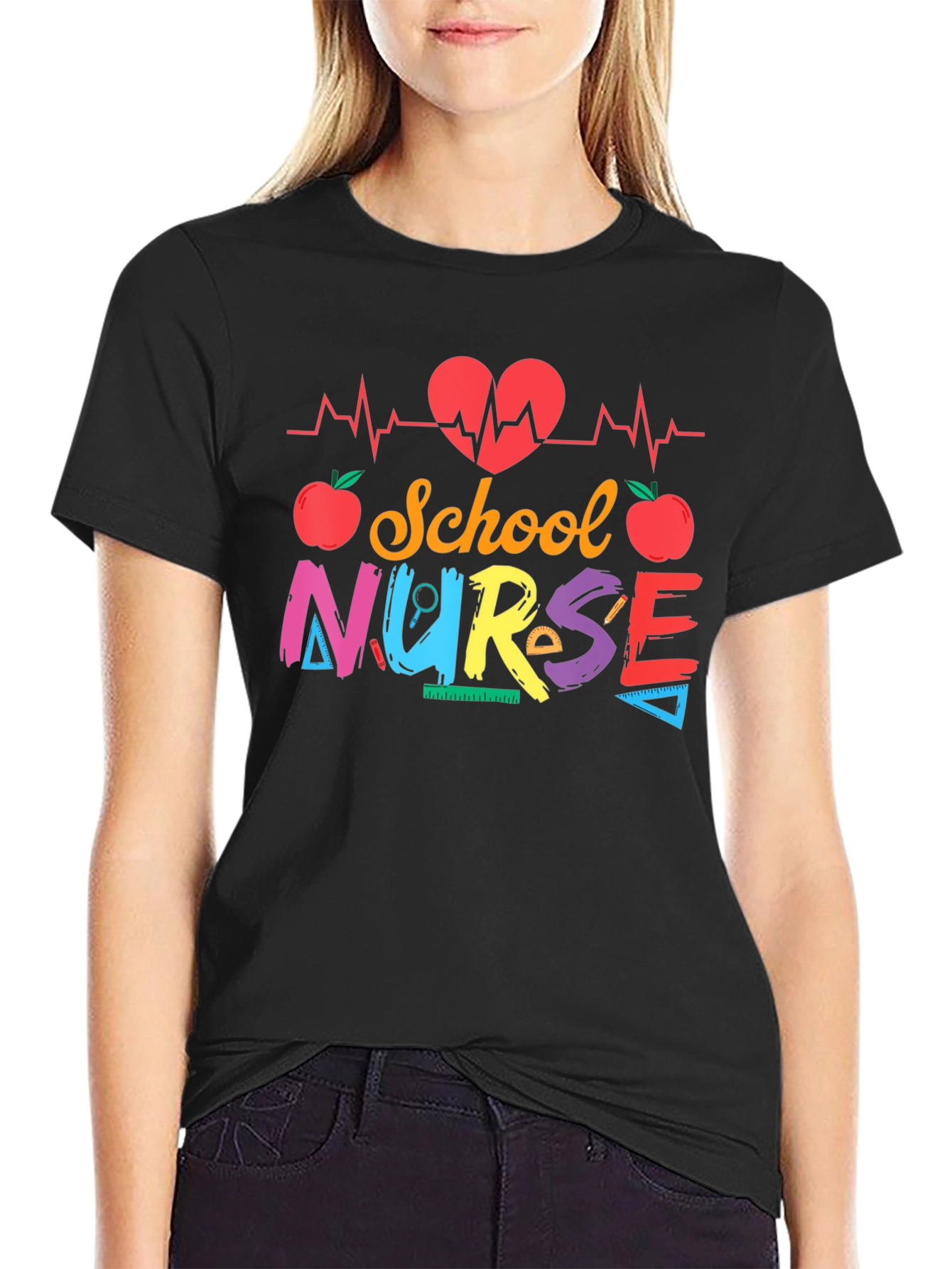 School Nurse Graphic T-Shirt