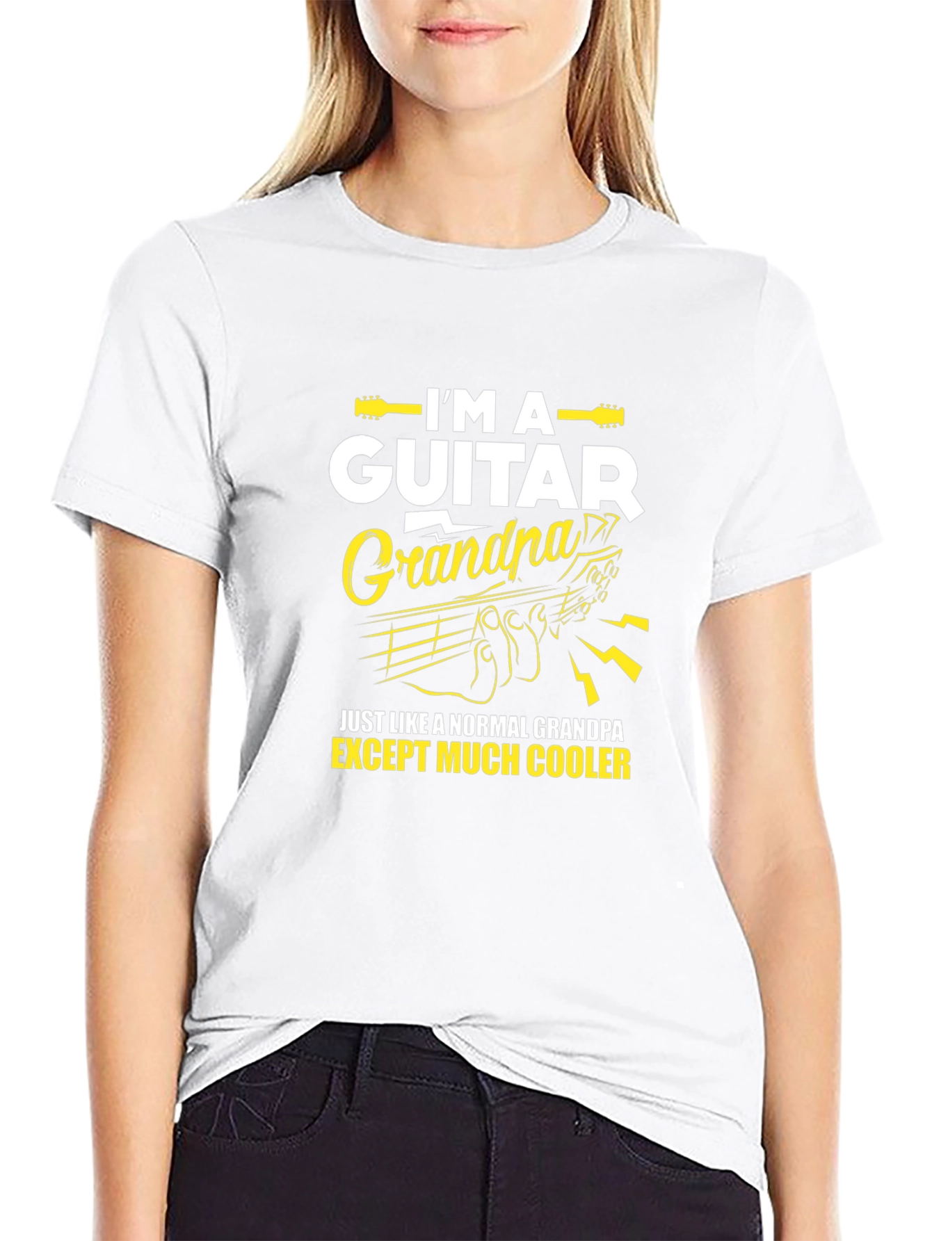 Guitar Grandpa T-Shirt Cool Grandfather Gift
