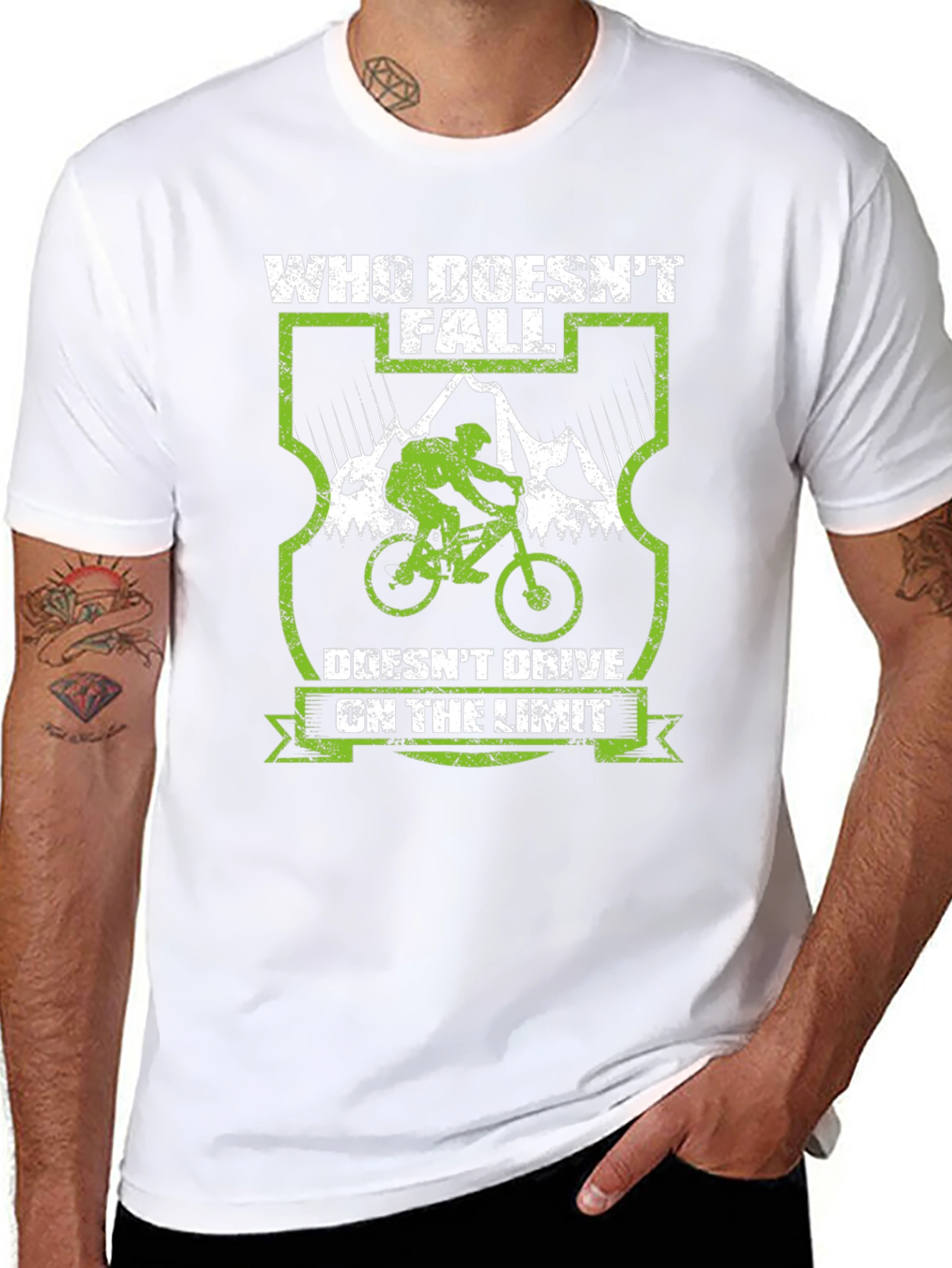 Mountain Bike Graphic Tee - Ride On The Limit!
