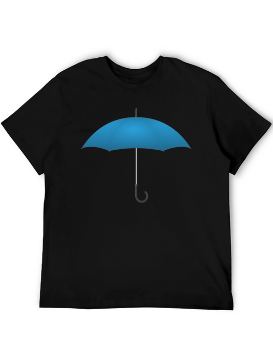 Blue Umbrella Graphic T-Shirt - Stylish Casual Wear